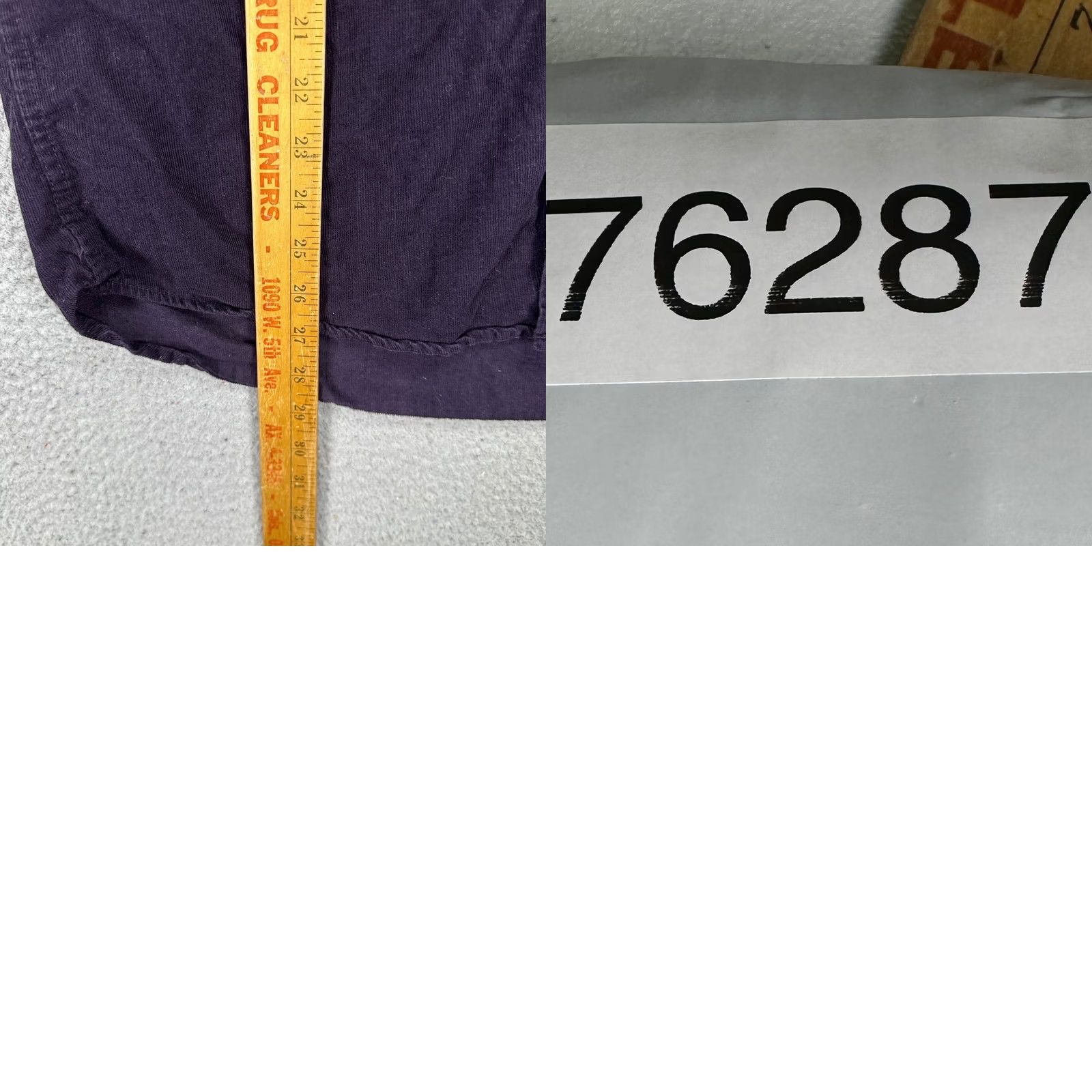Vintage 7 Diamonds Corduroy Shirt Mens Large Purple Pocket Regular Fit Button-Down Cotton Size US L / EU 52-54 / 3 - 8 Thumbnail