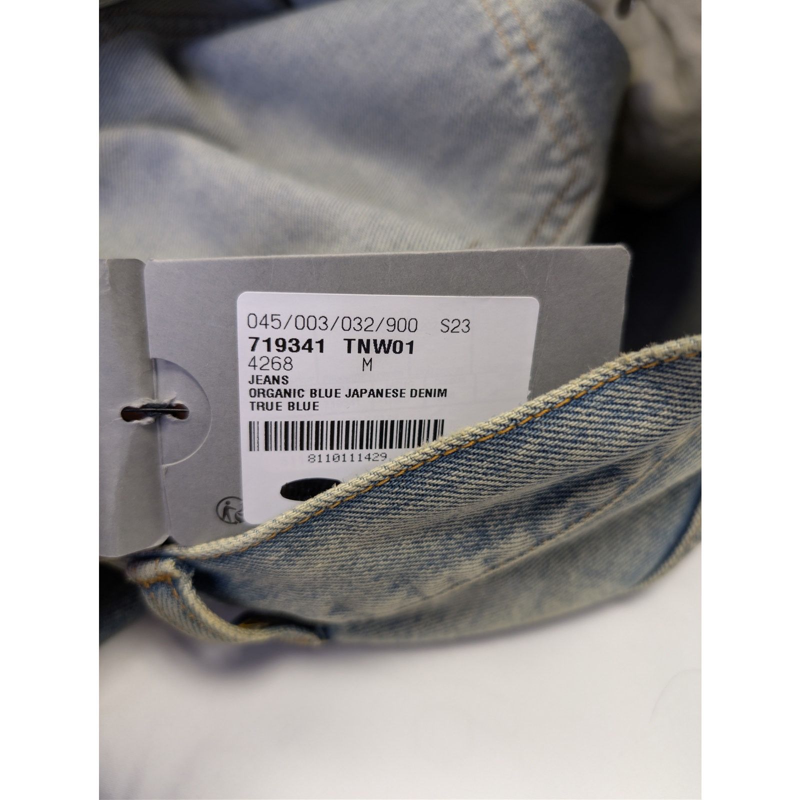 Balenciaga o1rshd1 Organic Japanese Denim Jeans in True Blue Size US 32 / EU 48 - 22 Thumbnail