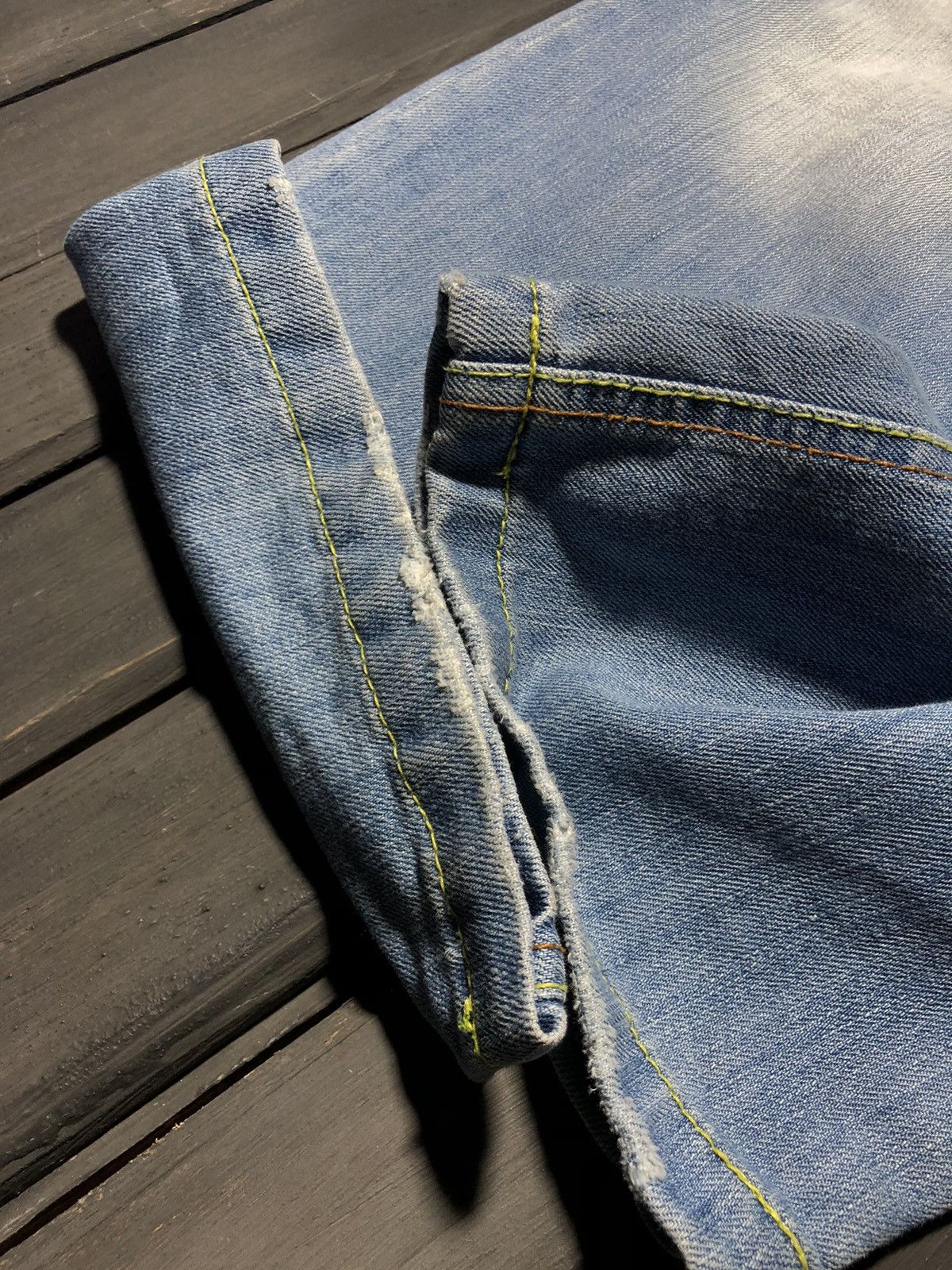 Hysteric Glamour × If Six Was Nine × Japanese Brand VINTAGE 💥HYSTERIC GLAMOUR STYLE DISTRESSED JEANS 90S Size US 32 / EU 48 - 5 Thumbnail