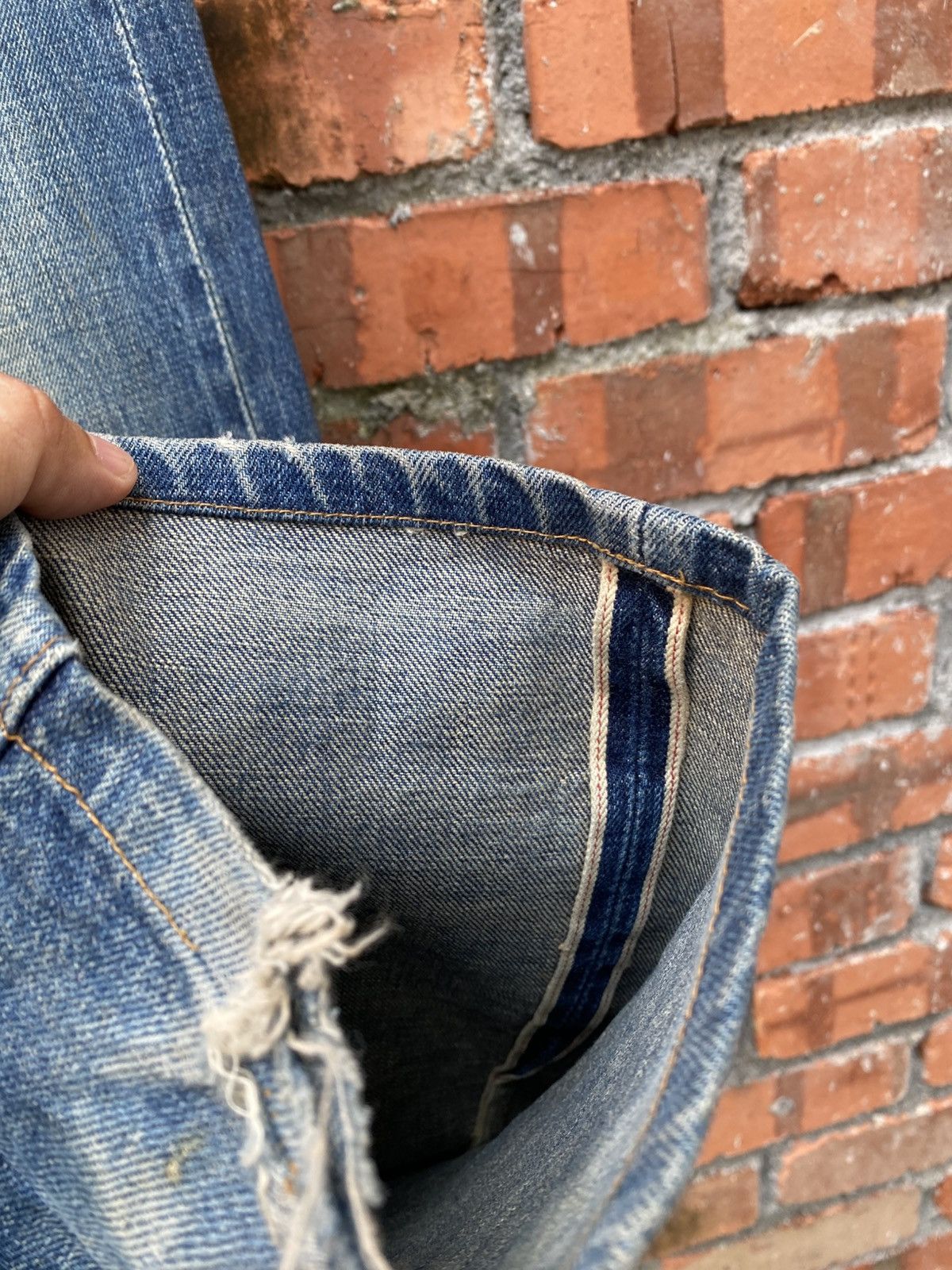Levi's Vintage Clothing W30x32 Vintage levi's 502 redline big E denime Size US 30 / EU 46 - 3 Thumbnail