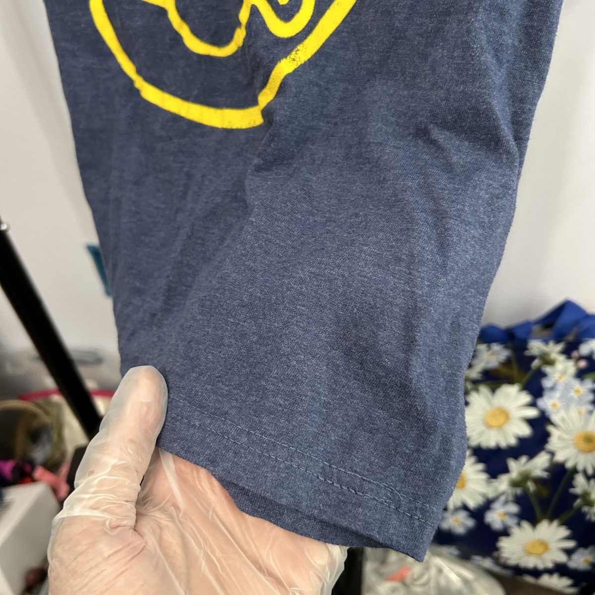 Nirvana Nirvana Dark Blue and Yellow Graphic Tee Sz Small - "Harley" Size S / US 4 / IT 40 - 13 Thumbnail