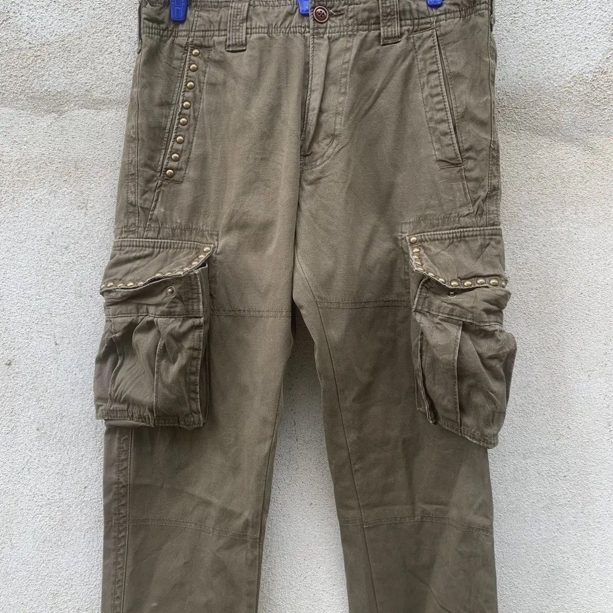 semanticdesign SEMATIC DESIGN🔥30x33 STUDDED BIGPOCKET TROUSERS CARGO PANTS Size US 30 / EU 46 - 2 Thumbnail