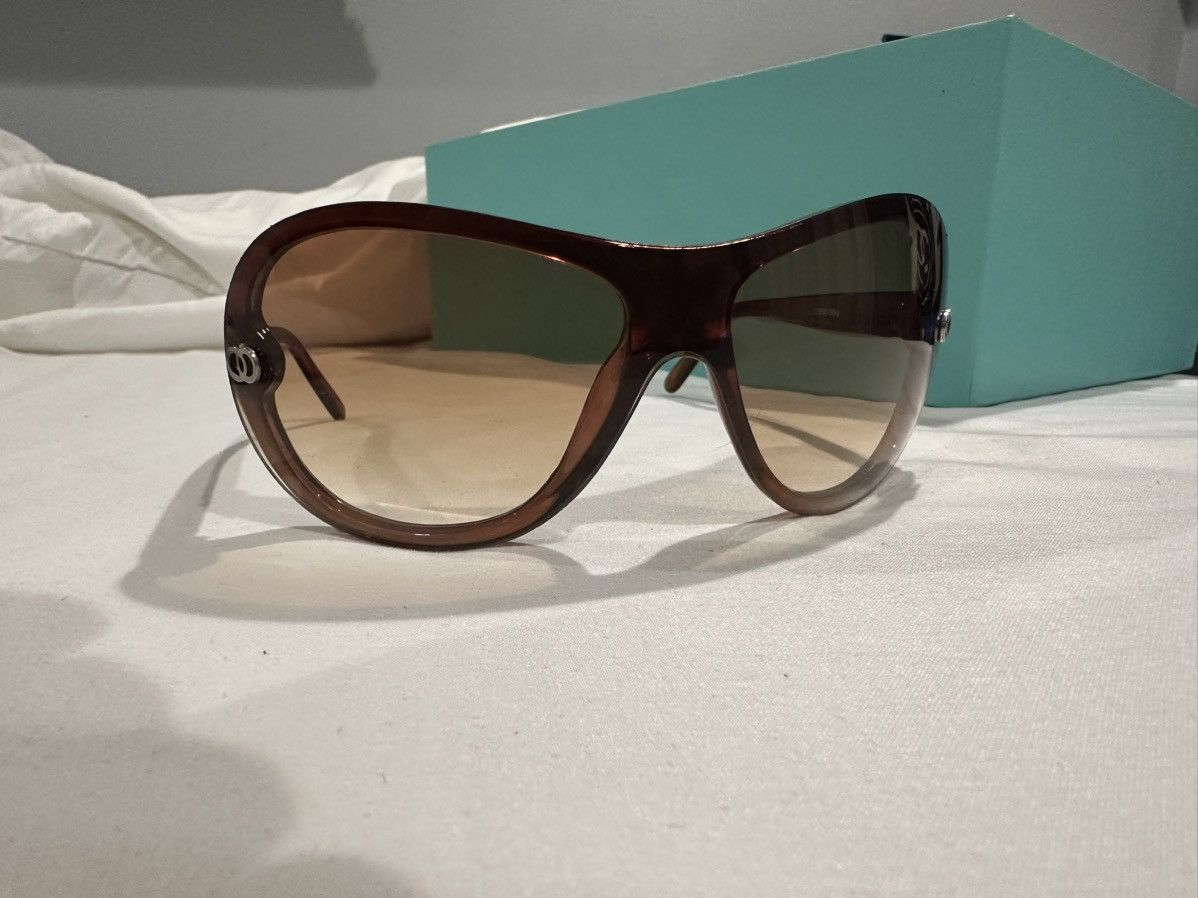 Vintage Vintage Y2K glasses Sunglasses Brown Gradient Size ONE SIZE - 2 Thumbnail