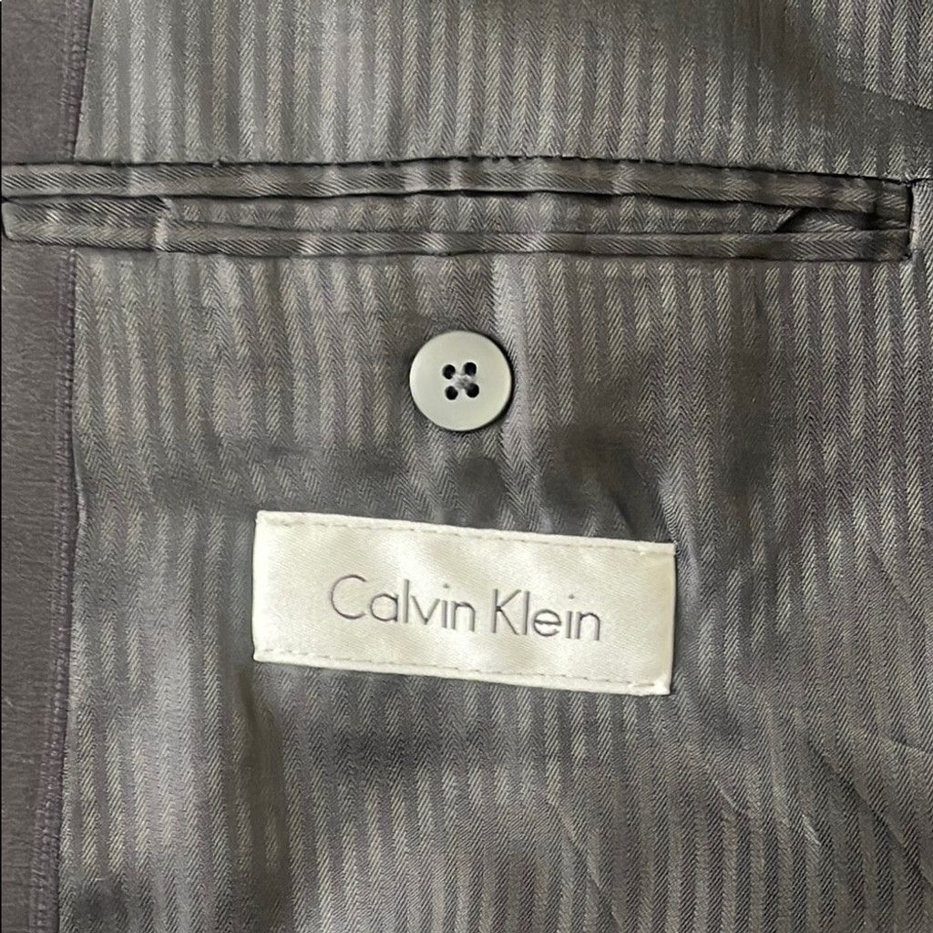 Calvin Klein Calvin Klein Men's Black Suit 44L 36/36 Custom tailored Size 40L - 3 Thumbnail