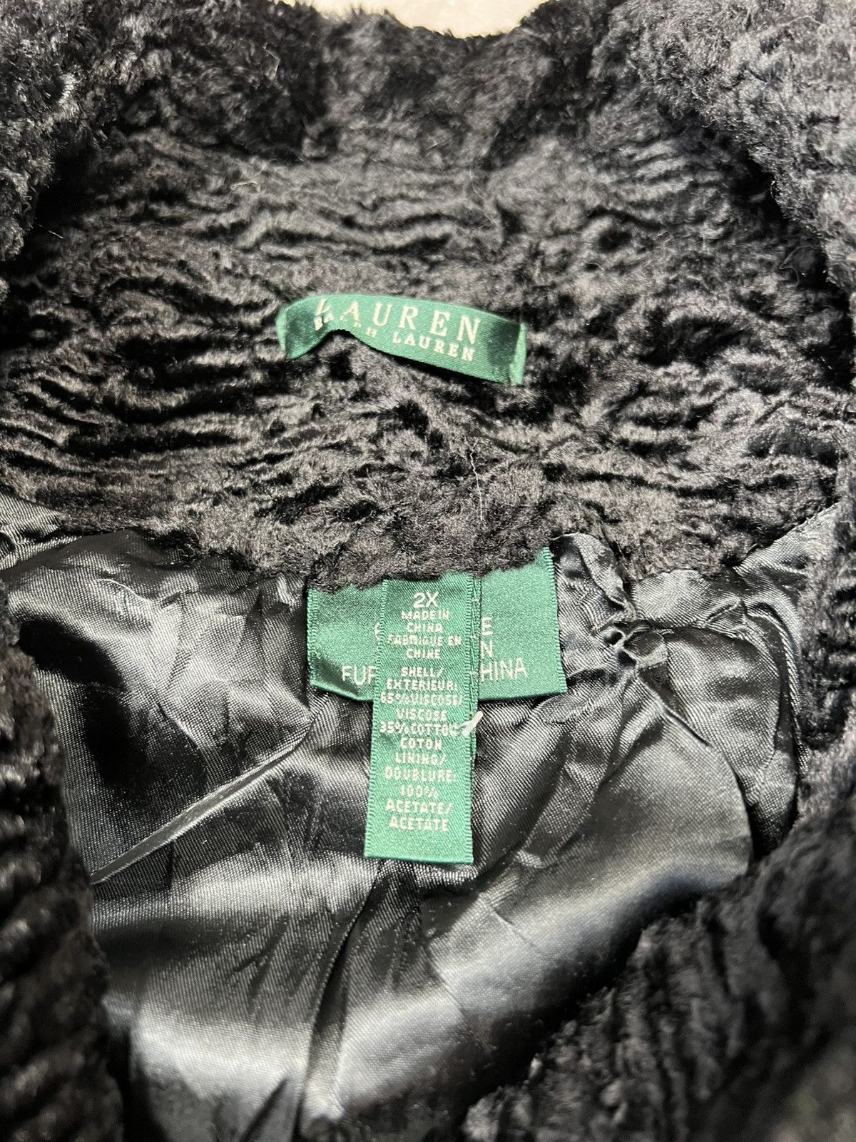 Polo Ralph Lauren × Vintage Vintage Ralph Lauren Green Label Fur Jacket Size XXL / US 16-18 / IT 52-54 - 6 Thumbnail