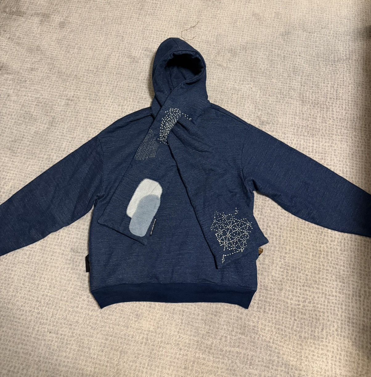 Kapital Kountry Kapital KNIT BORA KESA PARKA - INDIGO Size US L / EU 52-54 / 3 - 2 Thumbnail