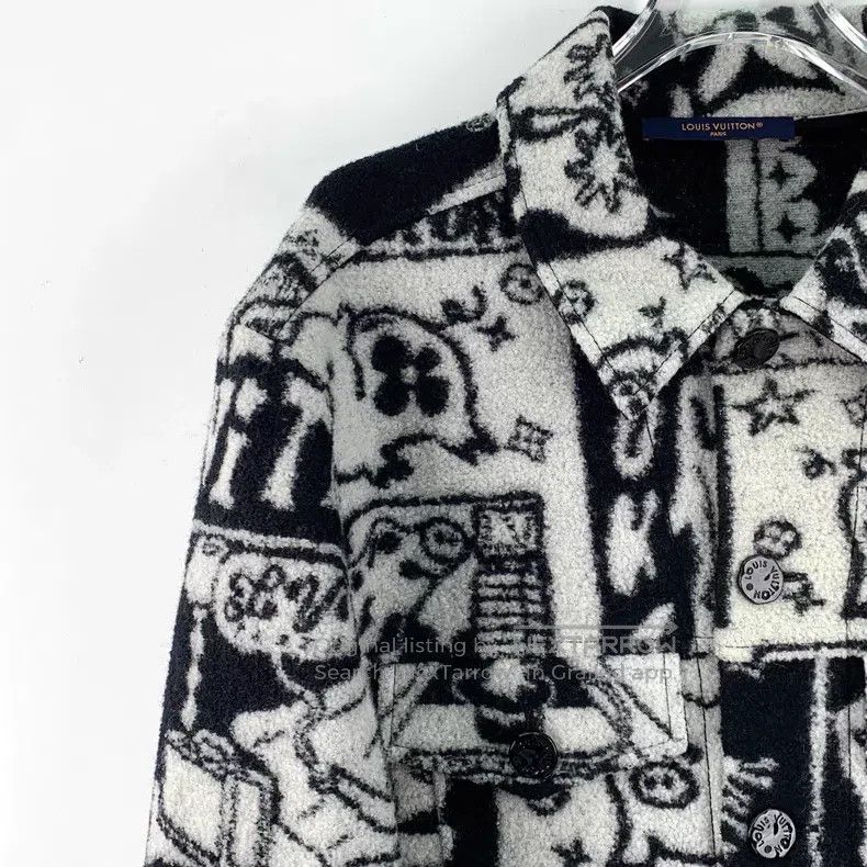 Louis Vuitton Louis Vuitton 23 color-block caricature full-print wool la Size US M / EU 48-50 / 2 - 3 Thumbnail