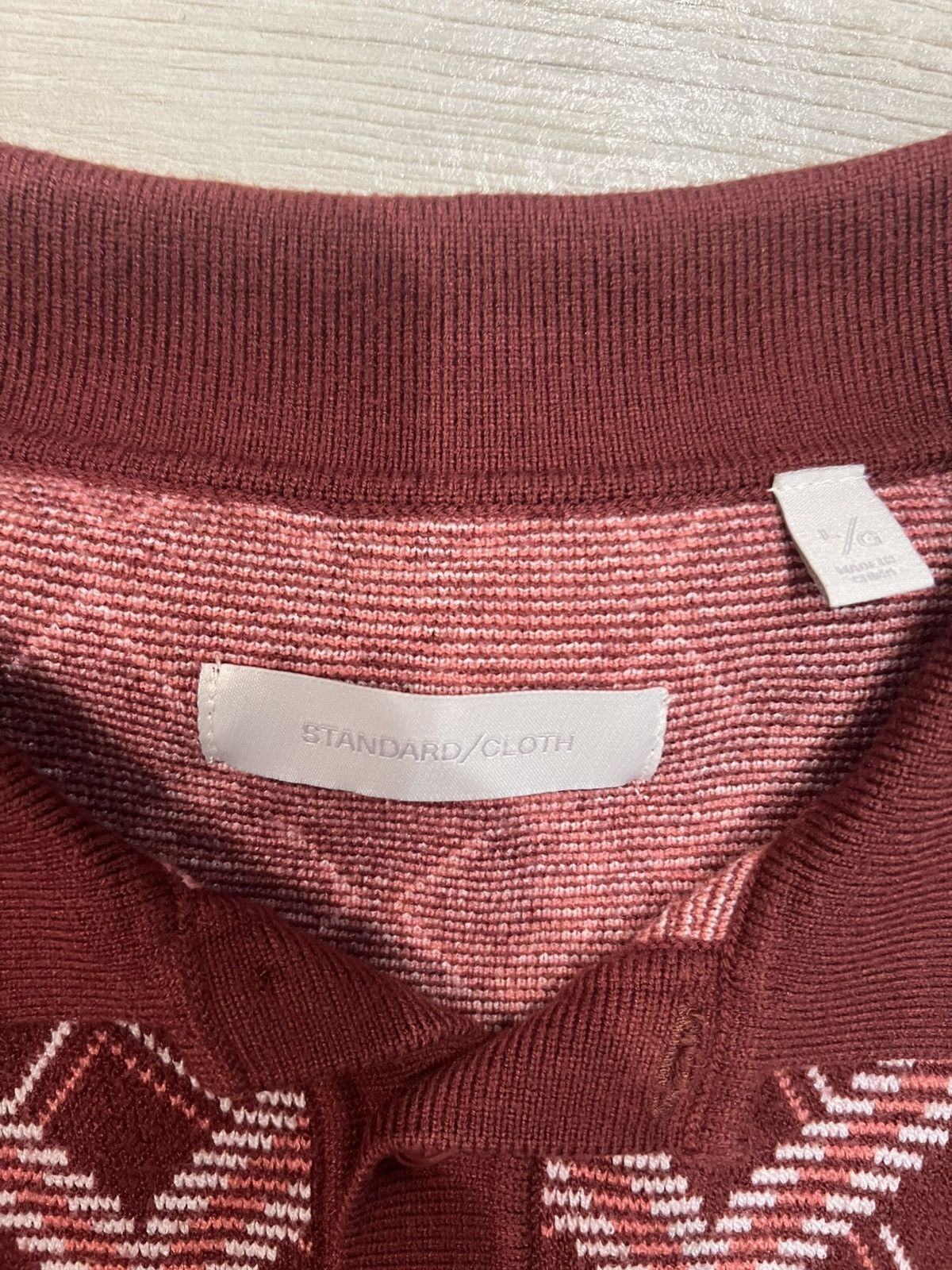 Standard Cloth Red Knit Polo Size US L / EU 52-54 / 3 - 2 Thumbnail