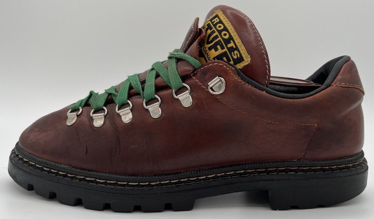 Roots ROOTS TUFF Canada Brown Leather Low Cut Hiking Boots Size 8D Size US 8 / EU 41 - 5 Thumbnail