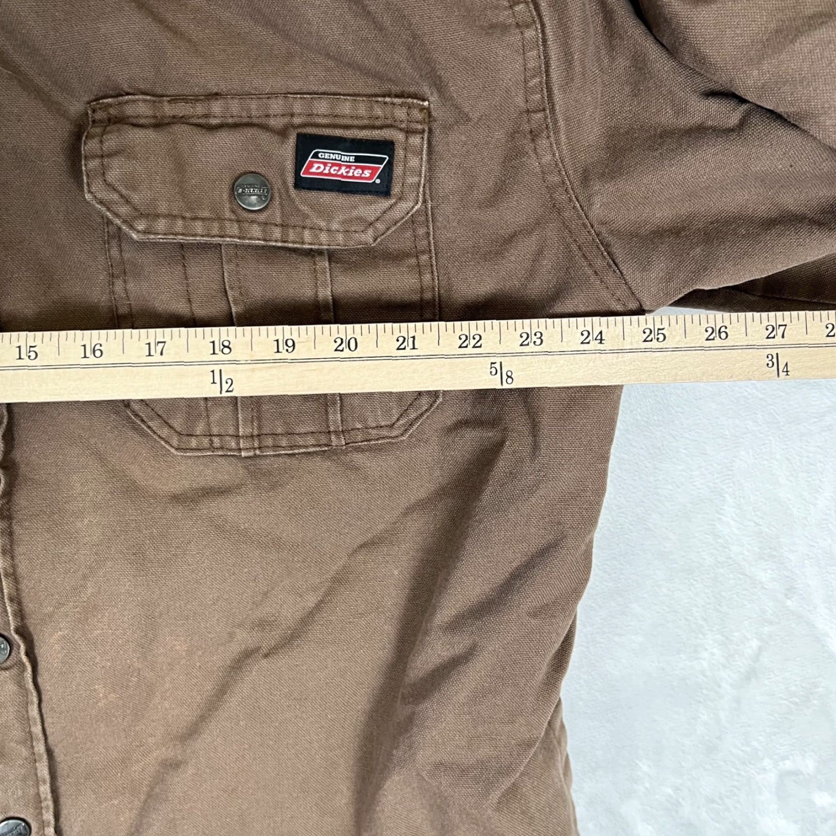 Dickies Dickies Hooded Jacket Duck Canvas Brown Men’s Size XL Quilted Lined Work Coat Jacket/Coat Size US XL / EU 56 / 4 - 6 Thumbnail