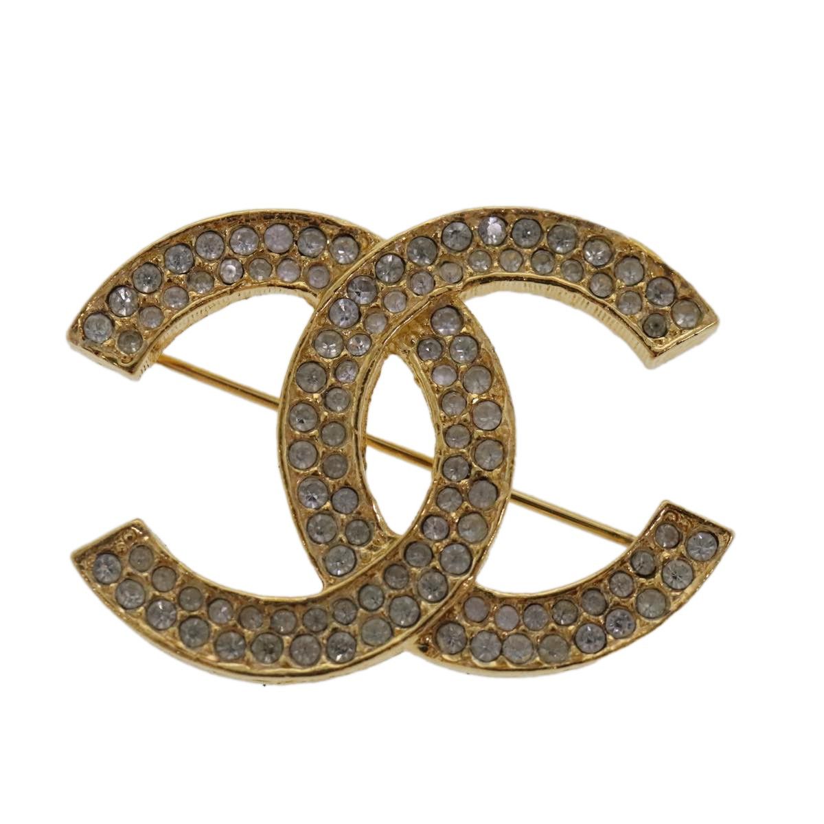 Chanel Chanel CC Brooch Metal with Crystals Size ONE SIZE - 1 Thumbnail
