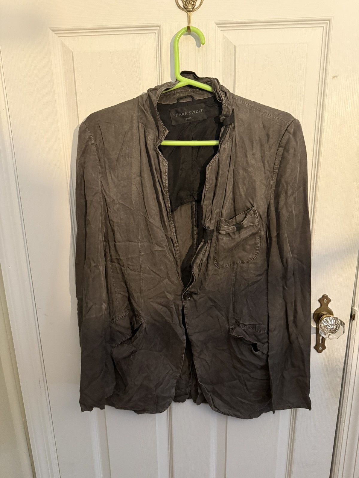 Share Spirit Homme Brown Cardigan Button Up Jacket Shirt