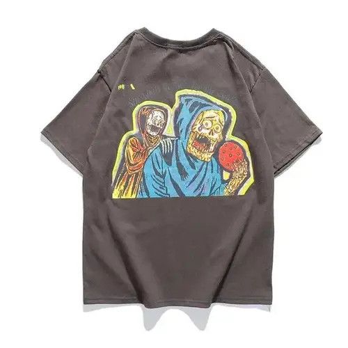 Other Skull Print Tshirt Oversized Size US M / EU 48-50 / 2 - 2 Thumbnail