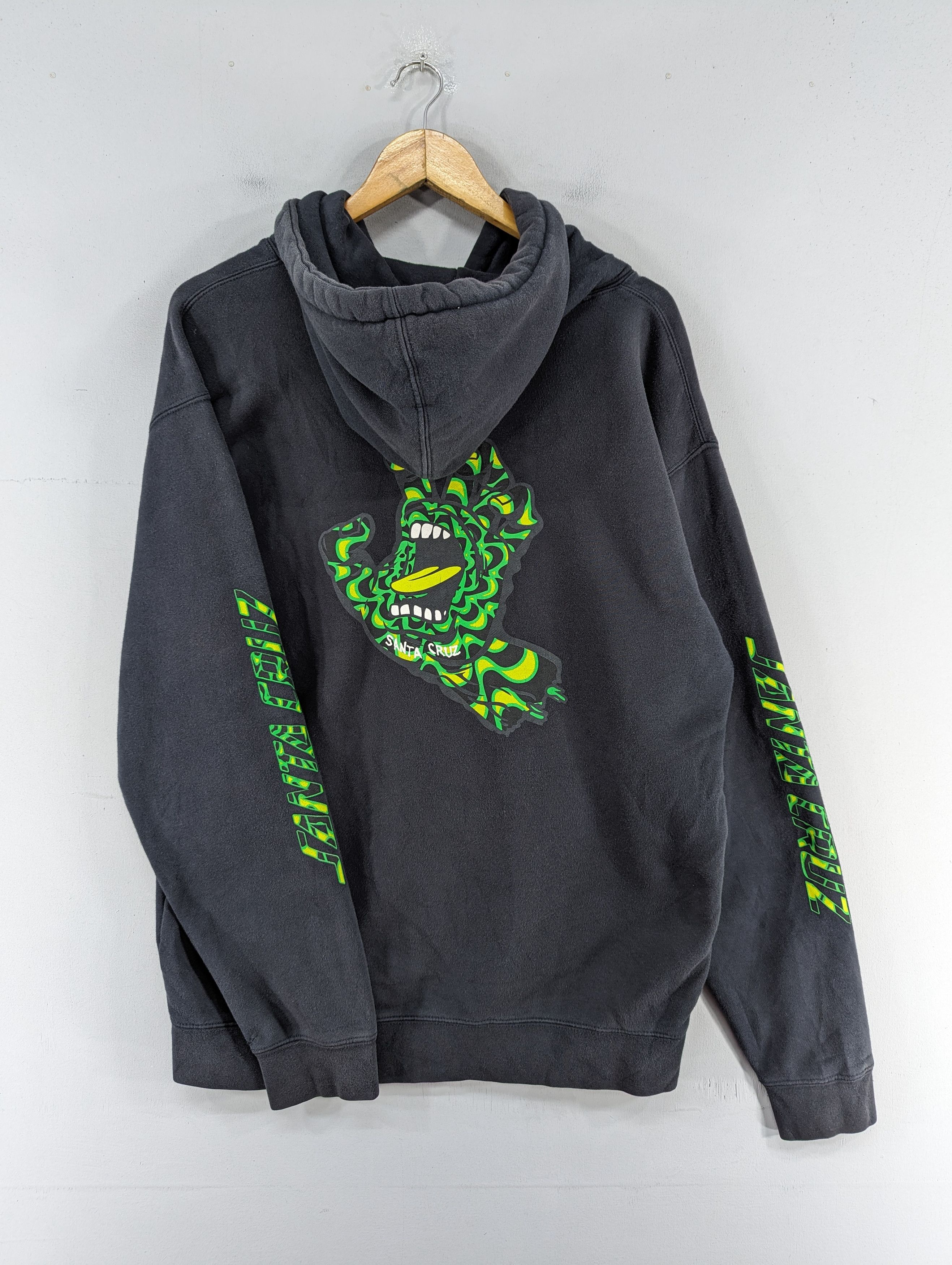 Santa Cruz Skateboards Santa Cruz Screaming Hand Distressed/Faded Black Hoodie Size US L / EU 52-54 / 3 - 1 Thumbnail