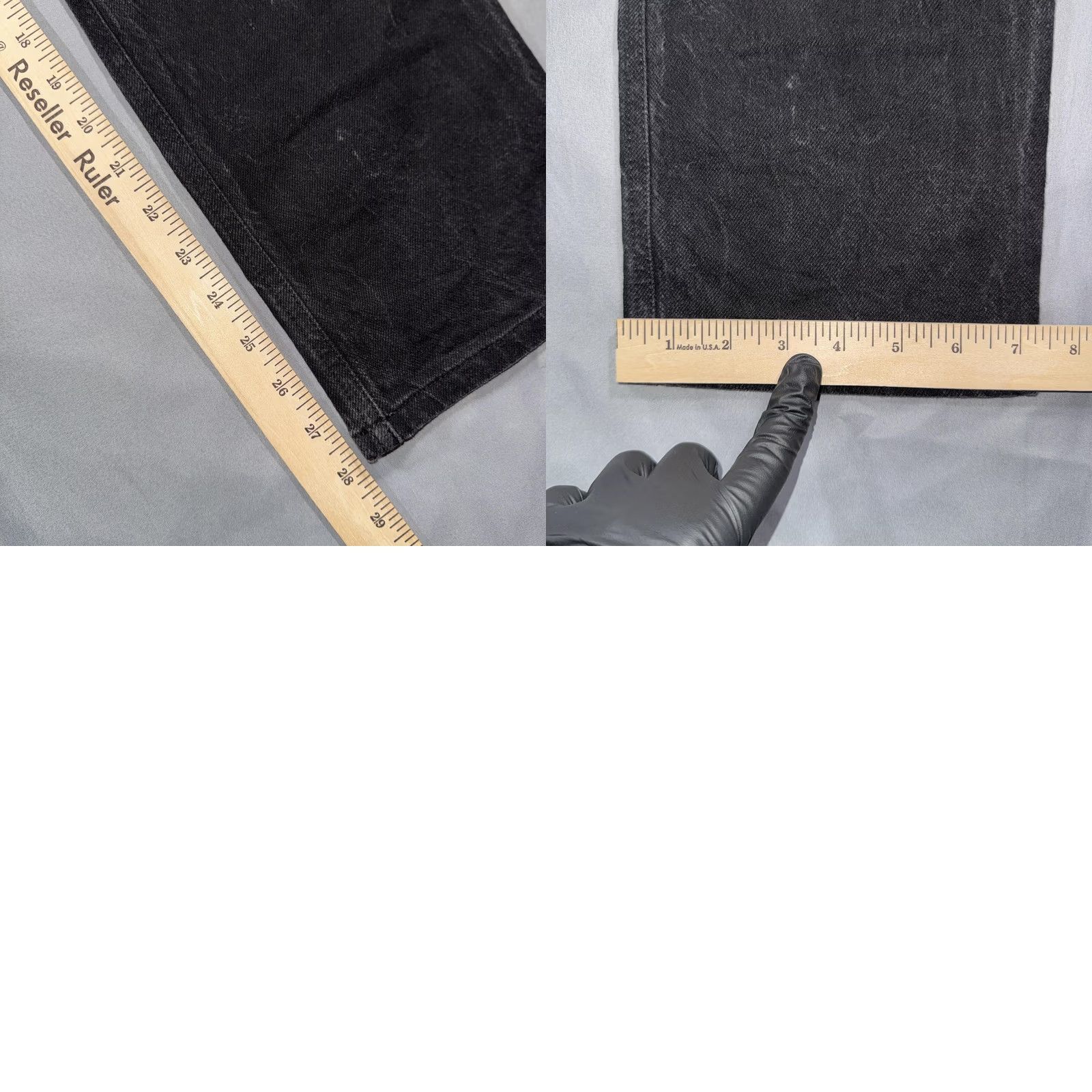 Reformation VINTAGE? No. Reformation Jeans Womens Black High Rise Straight Leg Denim Charcoal Wash 5-Pocket Size 30" / US 8 / IT 44 - 8 Thumbnail