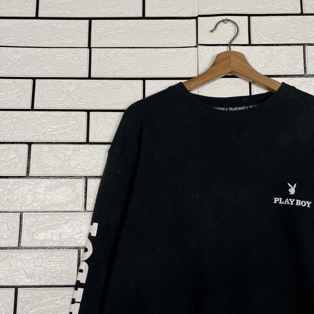 Playboy Vintage PLAYBOY Big Logo Crewneck Sweatshirt #4091-C186 Size US L / EU 52-54 / 3 - 6 Thumbnail