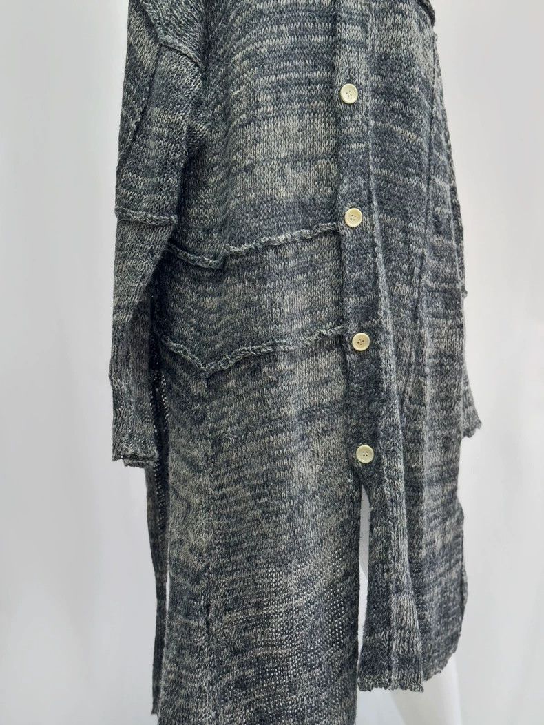 Yohji Yamamoto Yohji yamamoto 1993ss grey-green long knit sweater Size ONE SIZE - 3 Thumbnail