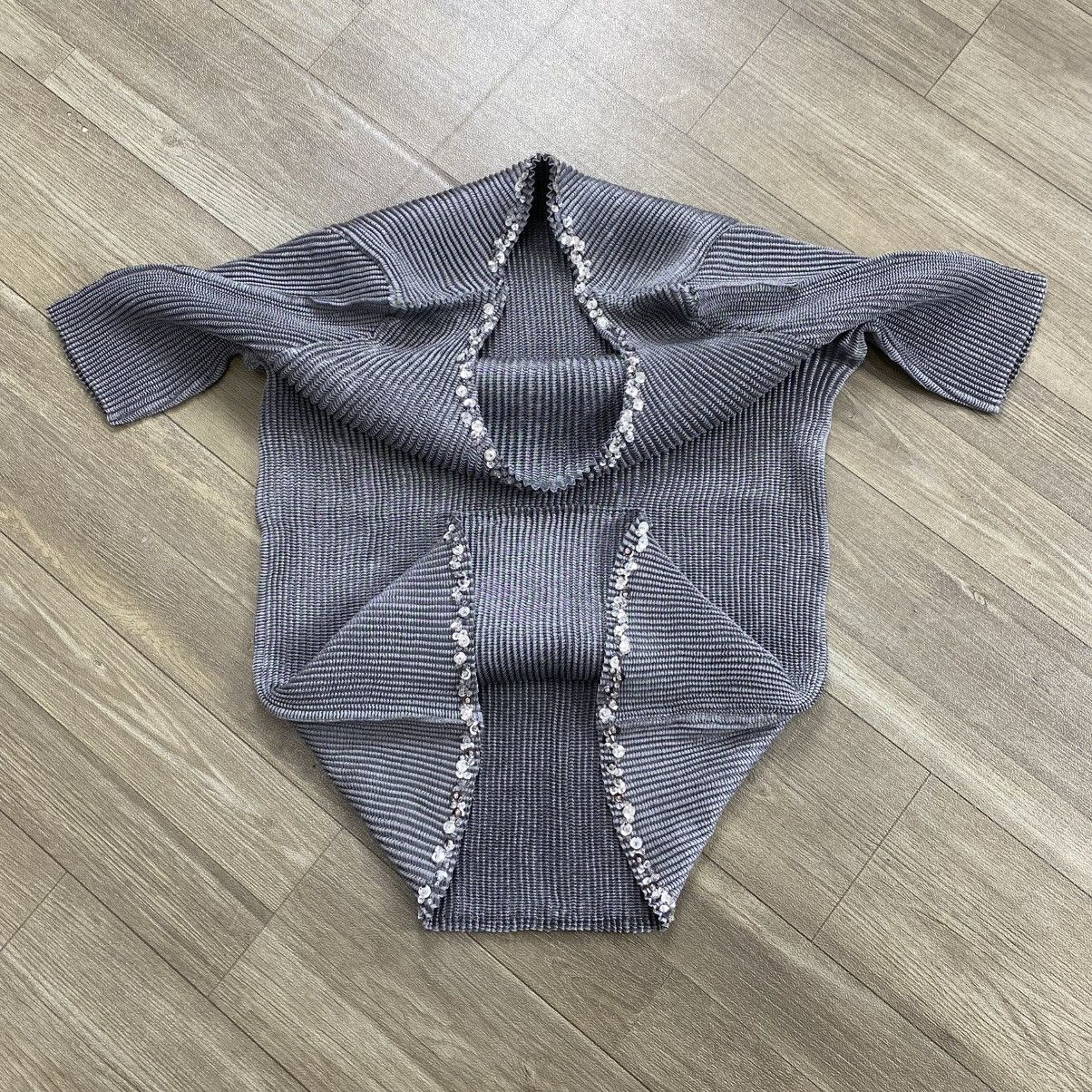 Issey Miyake Issey Miyake Specchio Pleats Top – Sculptural Metallic Grey Size S / US 4 / IT 40 - 1 Thumbnail