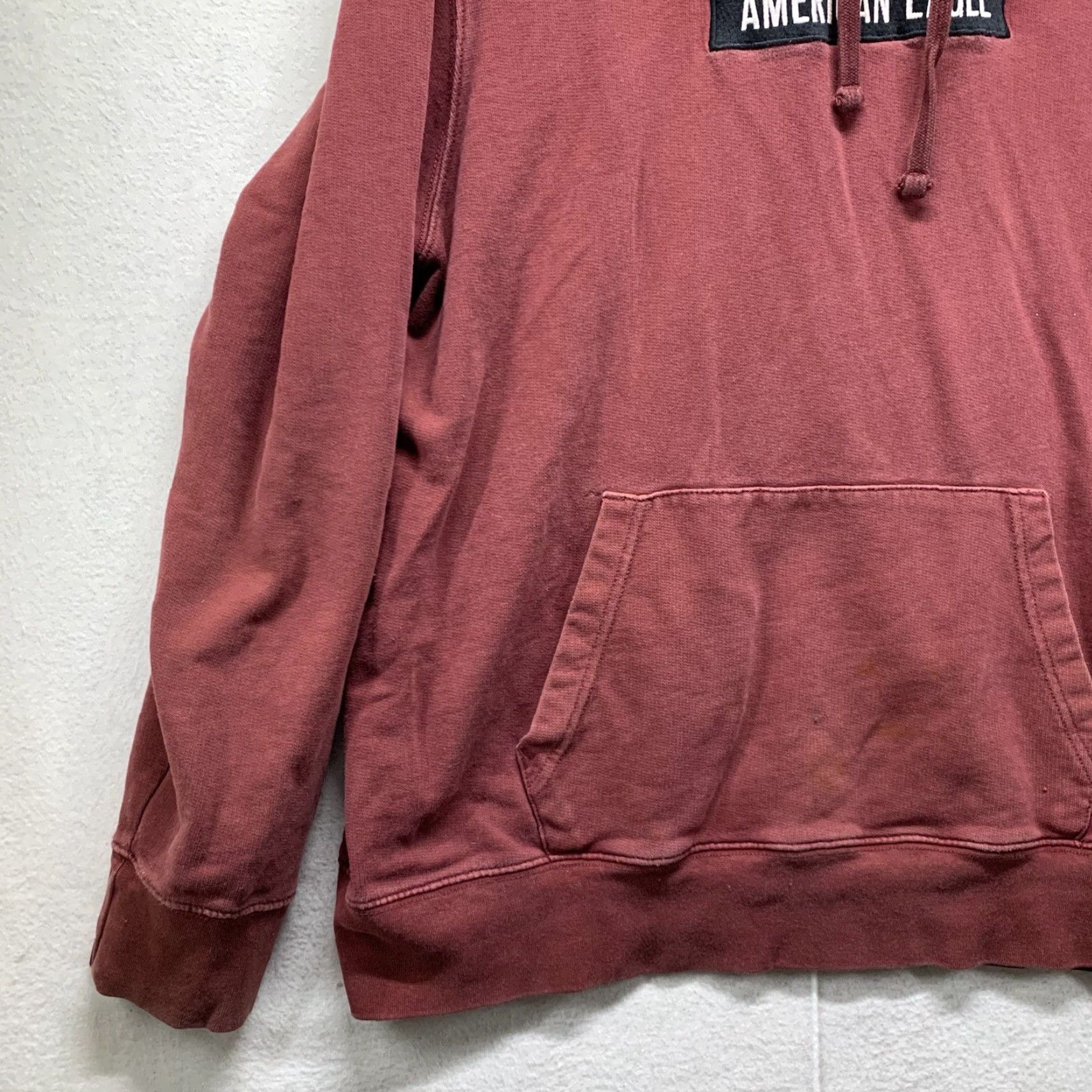 American Eagle Outfitters American Eagle Outfitters Heavyweight Hoodie Mens Large Red Spell Out Logo Pullover Size US L / EU 52-54 / 3 - 5 Thumbnail