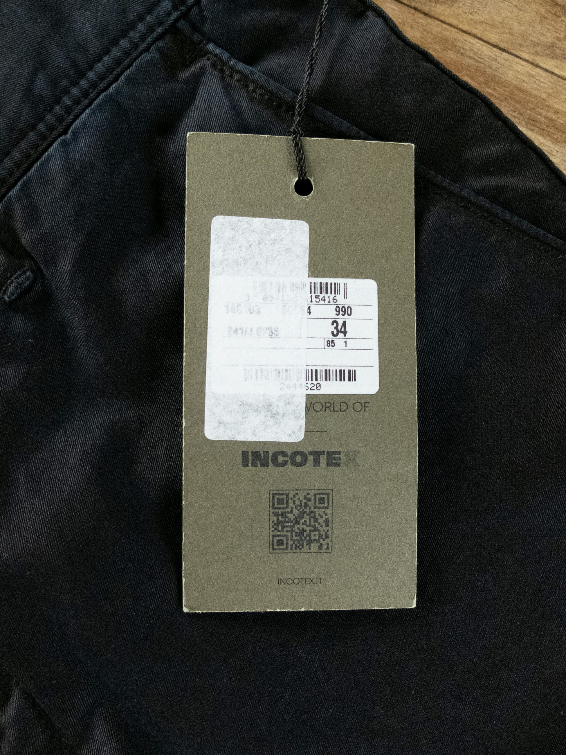 Incotex INCOTEX Slacks dark navy blue cotton chino pants 34 Size US 34 / EU 50 - 3 Thumbnail