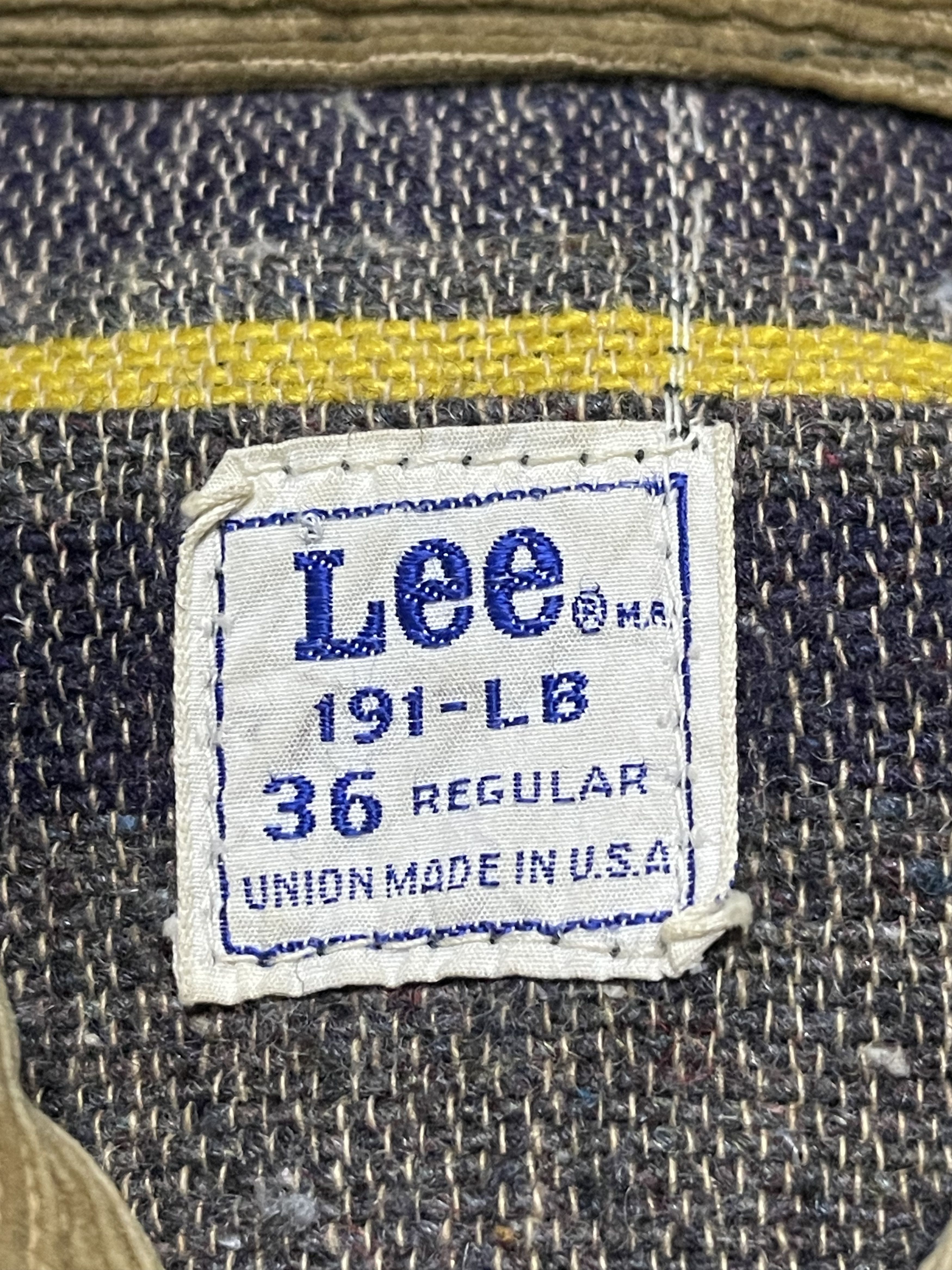 Lee Vintage Lee 191-LB Denim Chore Blanket Lined Jacket Size US M / EU 48-50 / 2 - 3 Thumbnail