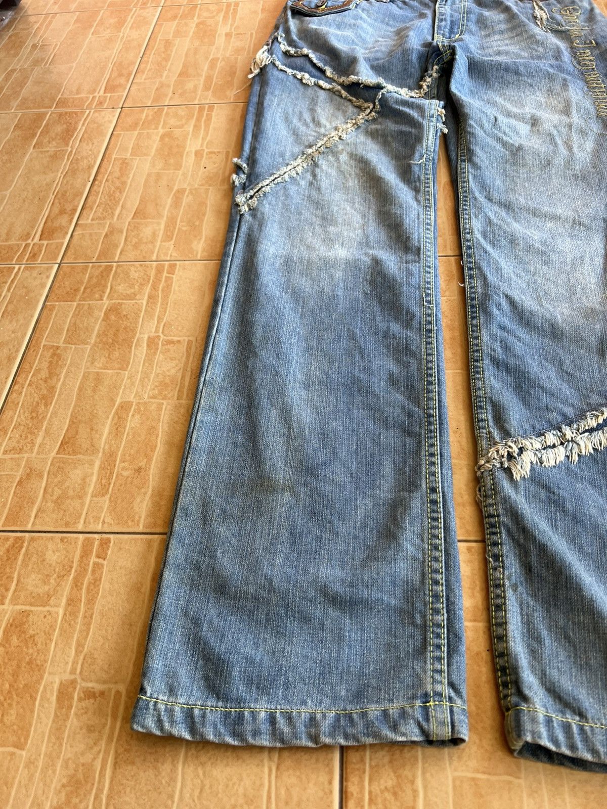 If Six Was Nine Vintage Gotcha Distress Jean Size US 31 - 8 Thumbnail