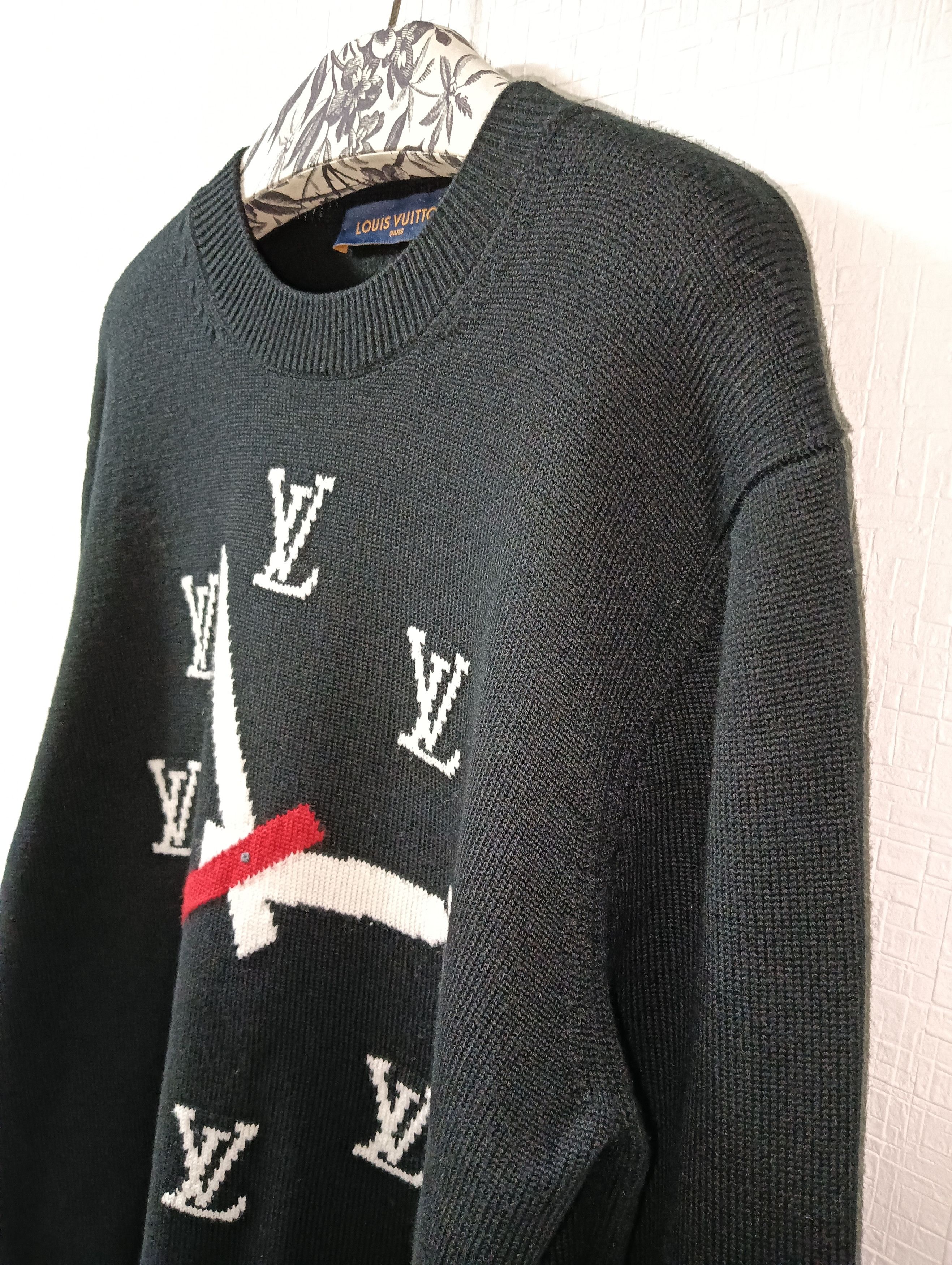 Louis Vuitton Intarsia Clock Logo Sweater Size US M / EU 48-50 / 2 - 3 Thumbnail