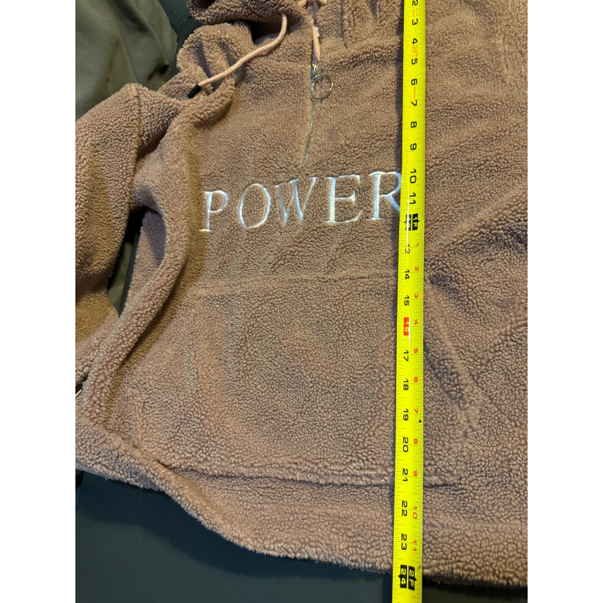 Other Womens Power Sherpa Pullover Hoodie M 100% Polyester Size M / US 6-8 / IT 42-44 - 8 Thumbnail