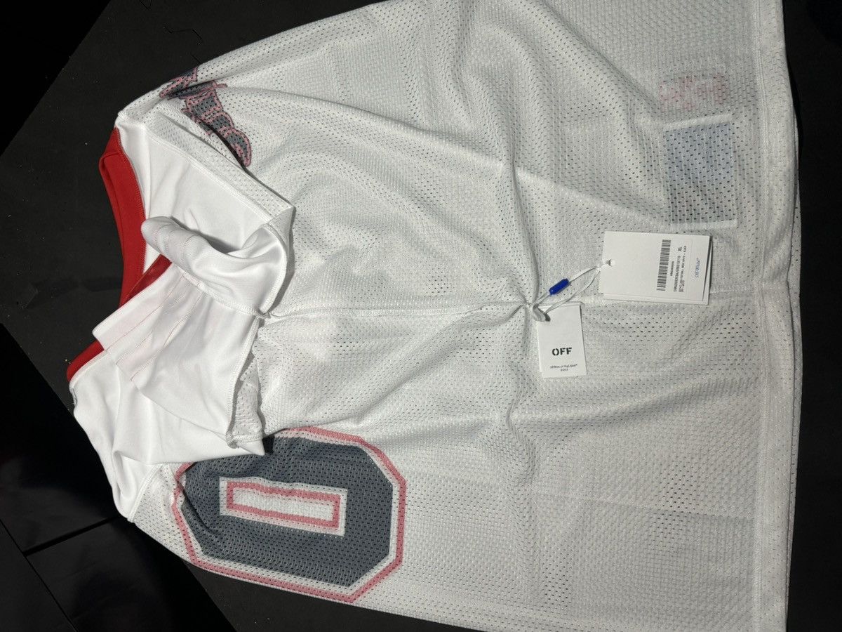 Off-White Off-White Gothic Logo Mesh Jersey and Shorts Set Size XL Size US XL / EU 56 / 4 - 22 Thumbnail