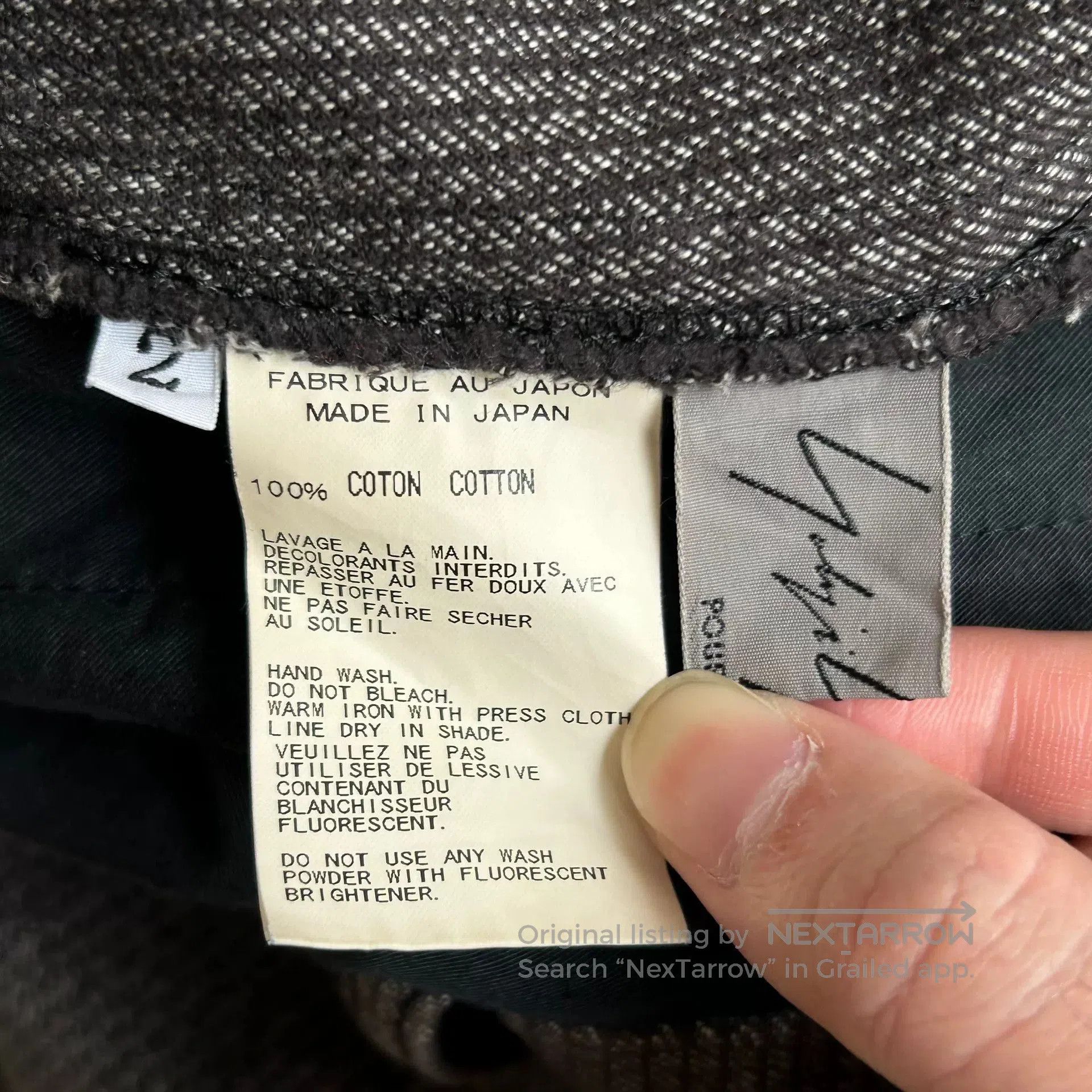 Yohji Yamamoto yohji yamamoto gray striped flared trousers. Size US 28 / EU 44 - 6 Thumbnail