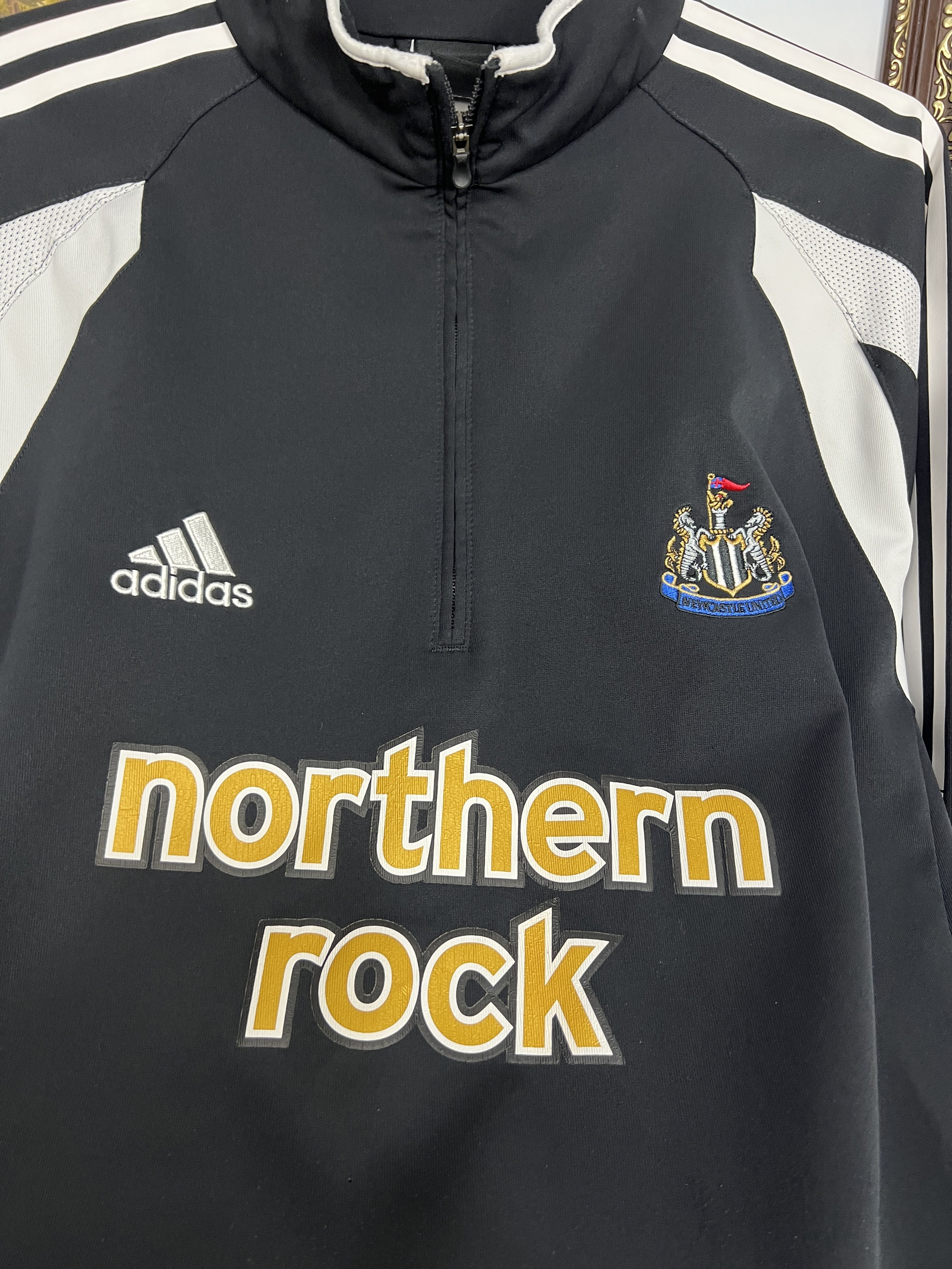 Vintage Adidas Newcastle United Football Train Sweatshirt