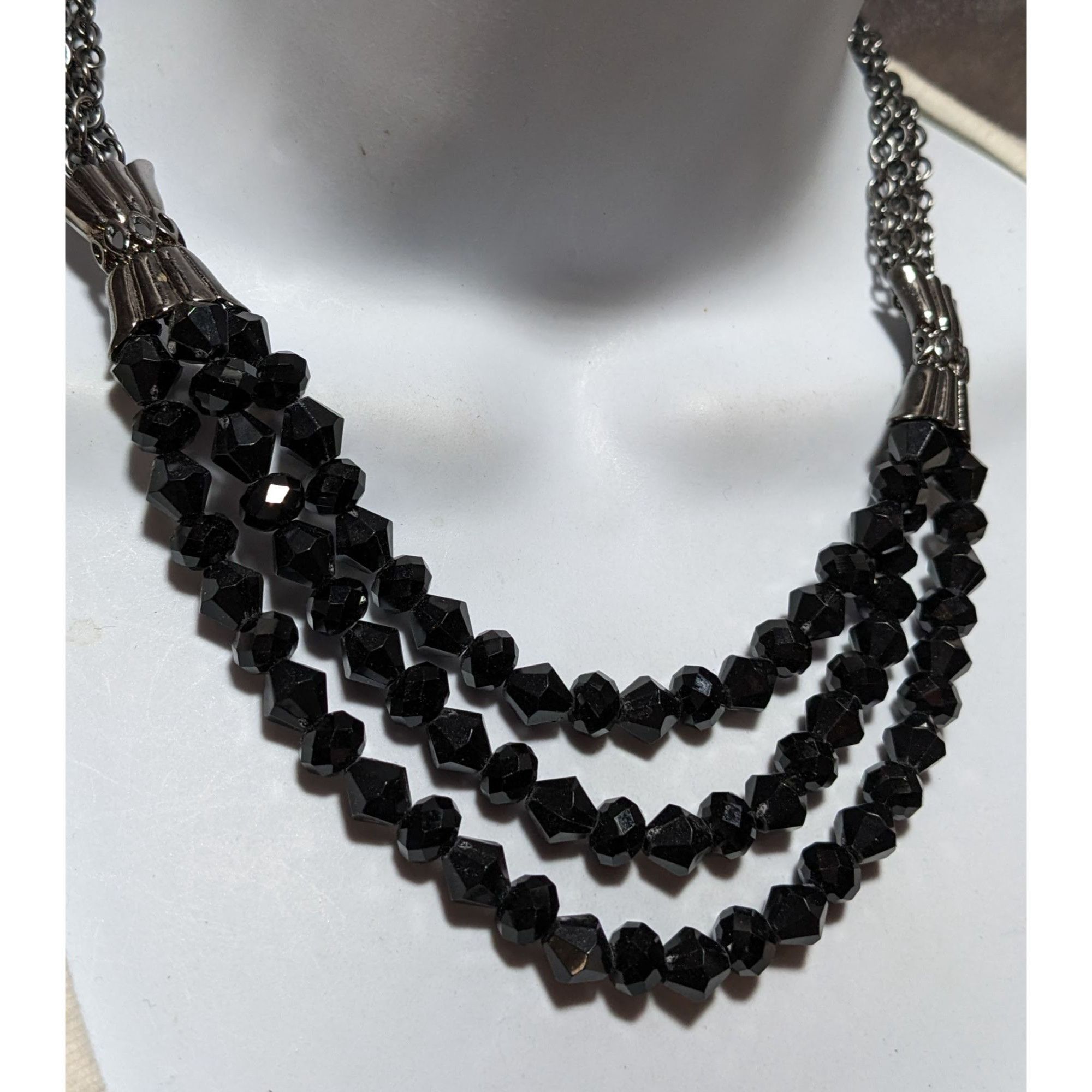 Other Glam Goth Multilayer Glass Beaded Necklace Size ONE SIZE - 2 Thumbnail