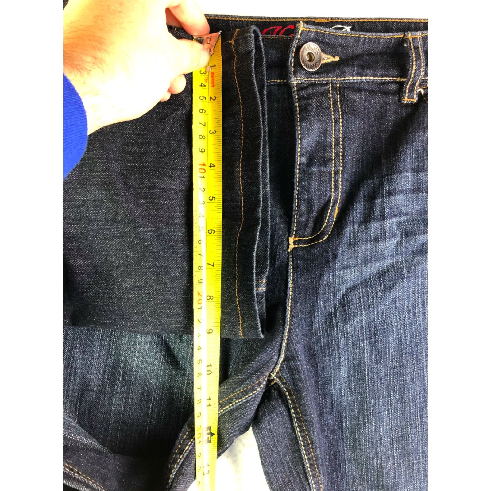 Tommy Hilfiger Tommy Hilfiger Jeans Hope Boot Mid Rise Womens Size 12 S Dark Wash Blue Denim Size 34" / US 12 / IT 48 - 6 Thumbnail