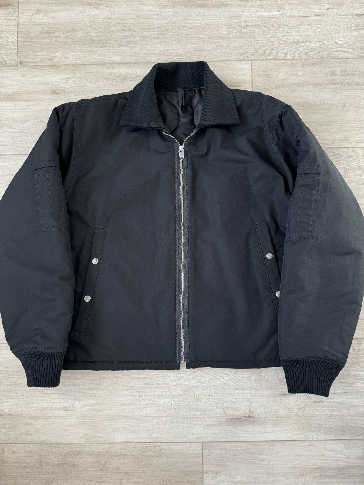 image of Nigel Cabourn Lybro Tank Bomber Jacket Black, Men's (Size Large)