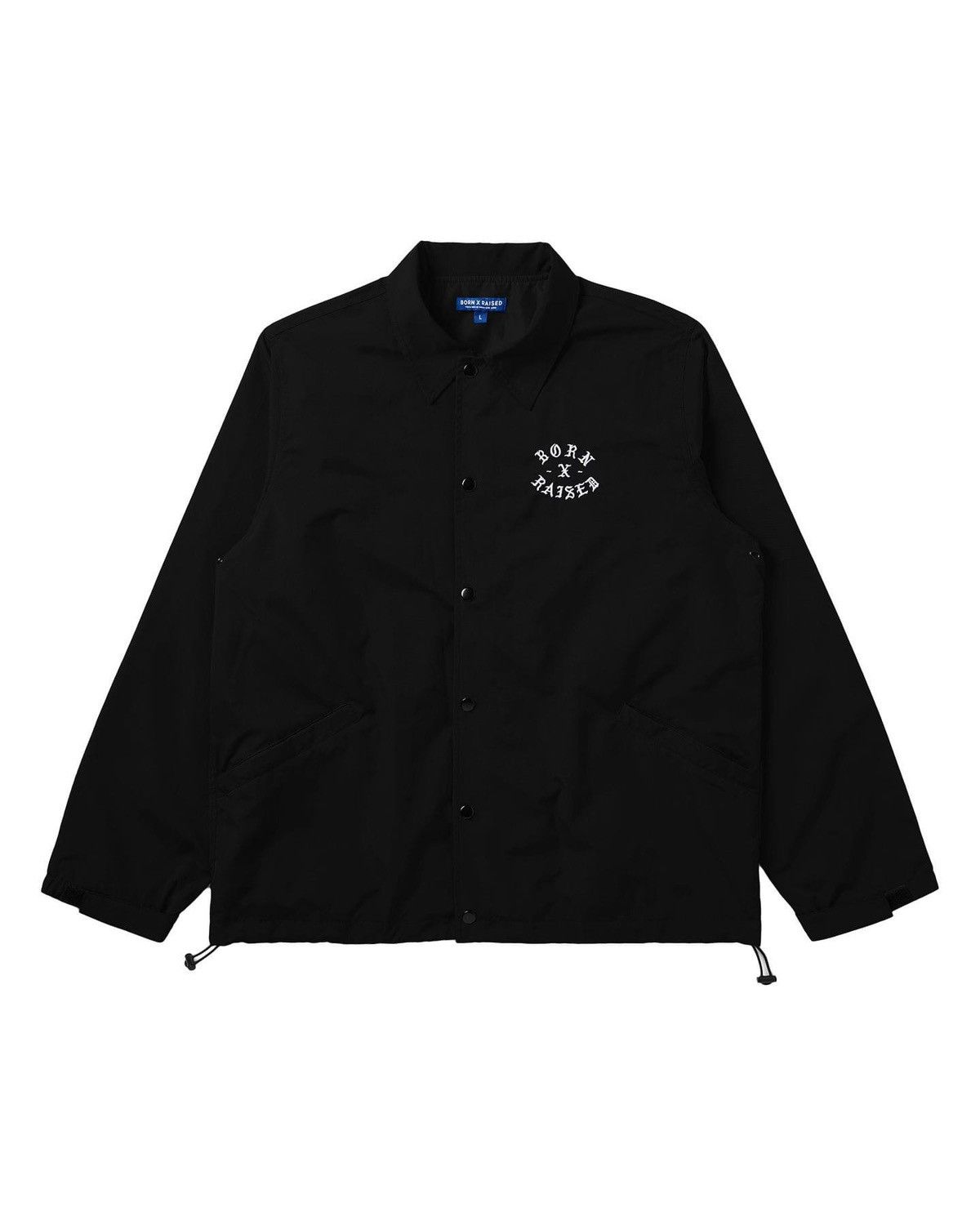 Born X Raised EMBROIDERED ROCKER COACH JACKET: BLACK | Grailed