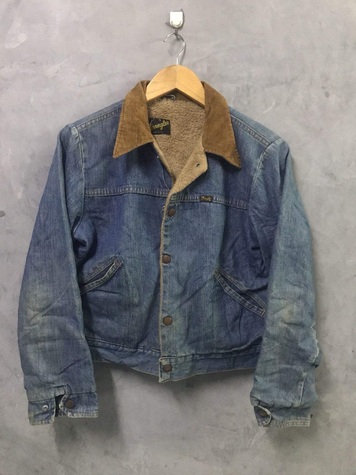 Vintage × Wrangler Vintage 60/70s Wrangler Sherpa Denim Jacket Size US S / EU 44-46 / 1 - 11 Thumbnail