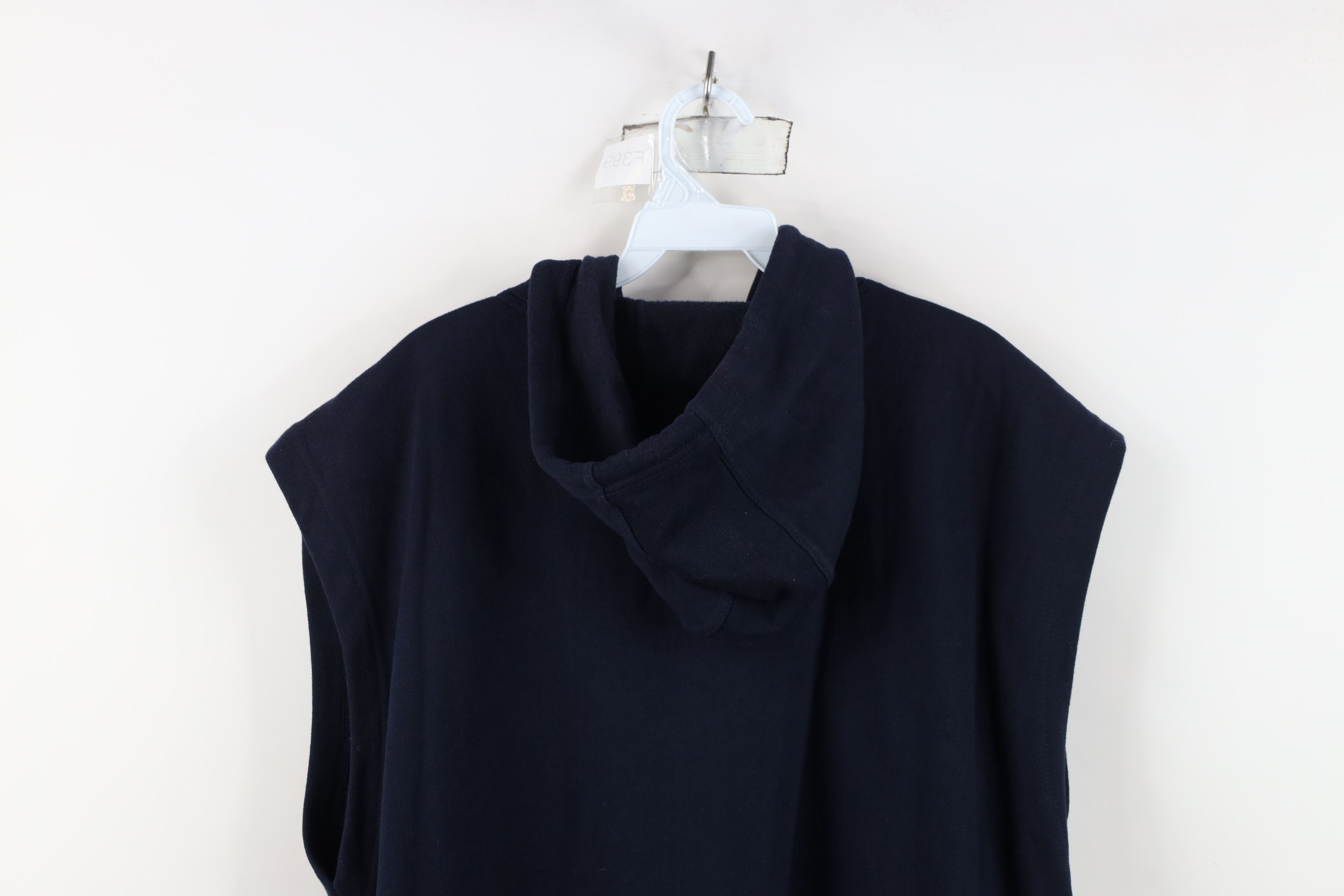 Dickies Vintage 90s Dickies Spell Sleeveless Hoodie Sweatshirt Blue Size US L / EU 52-54 / 3 - 12 Thumbnail