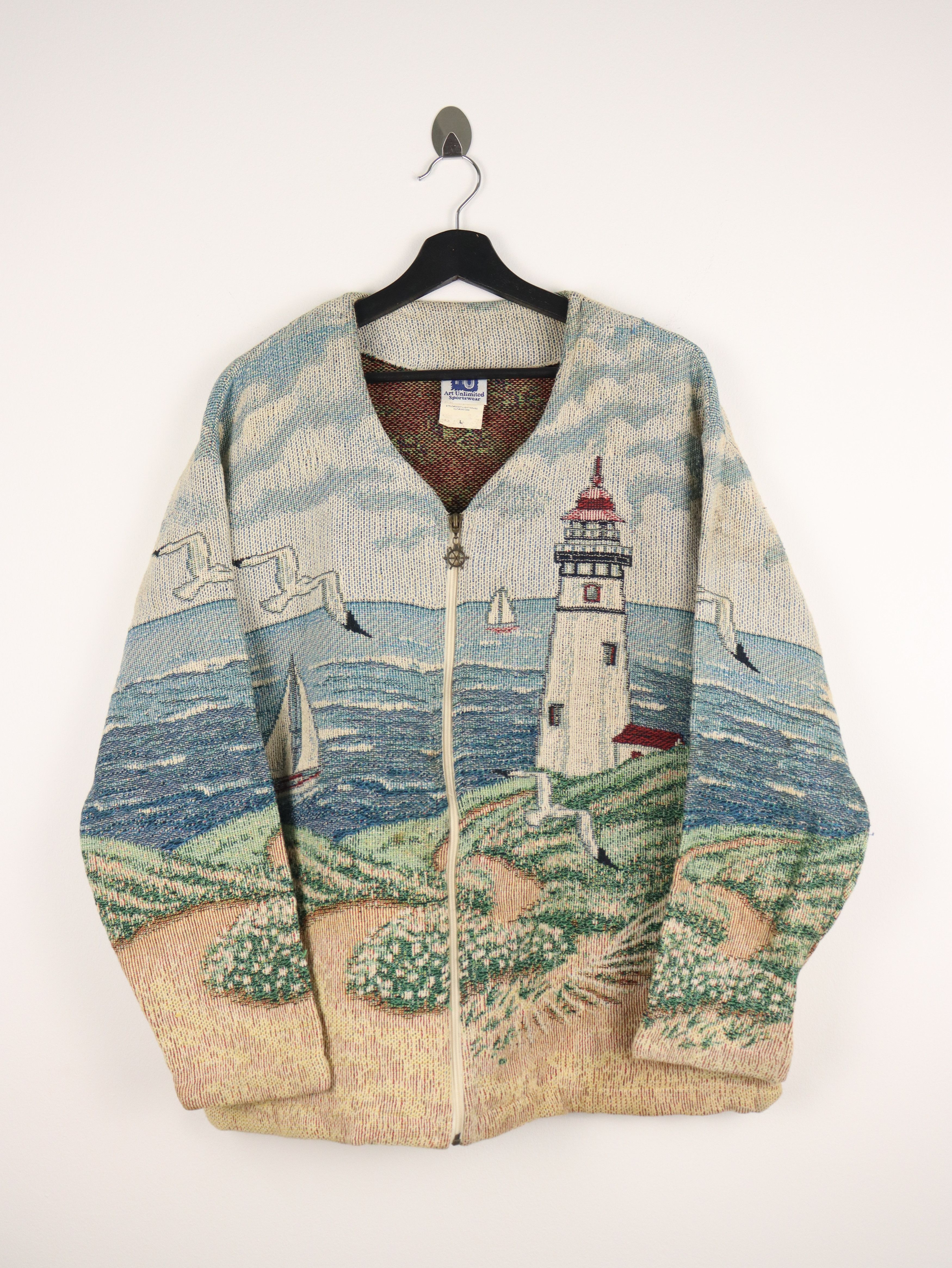 Vintage Vintage Art All Over Print Tapestry Jacket Size US L / EU 52-54 / 3 - 2 Thumbnail