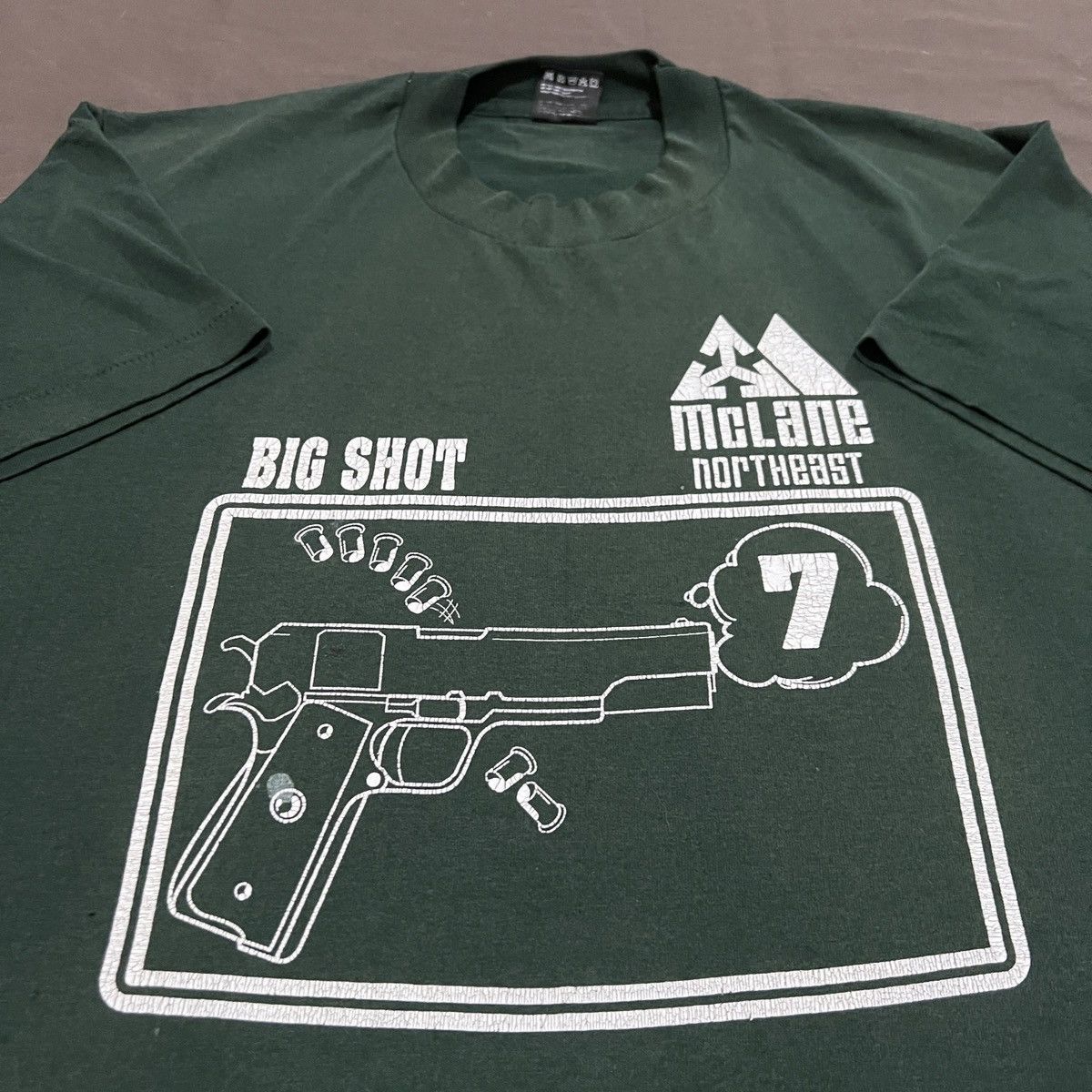 Vintage Vintage 90s Big Shot Gun Promo Tee Faded 911 Size US L / EU 52-54 / 3 - 2 Thumbnail