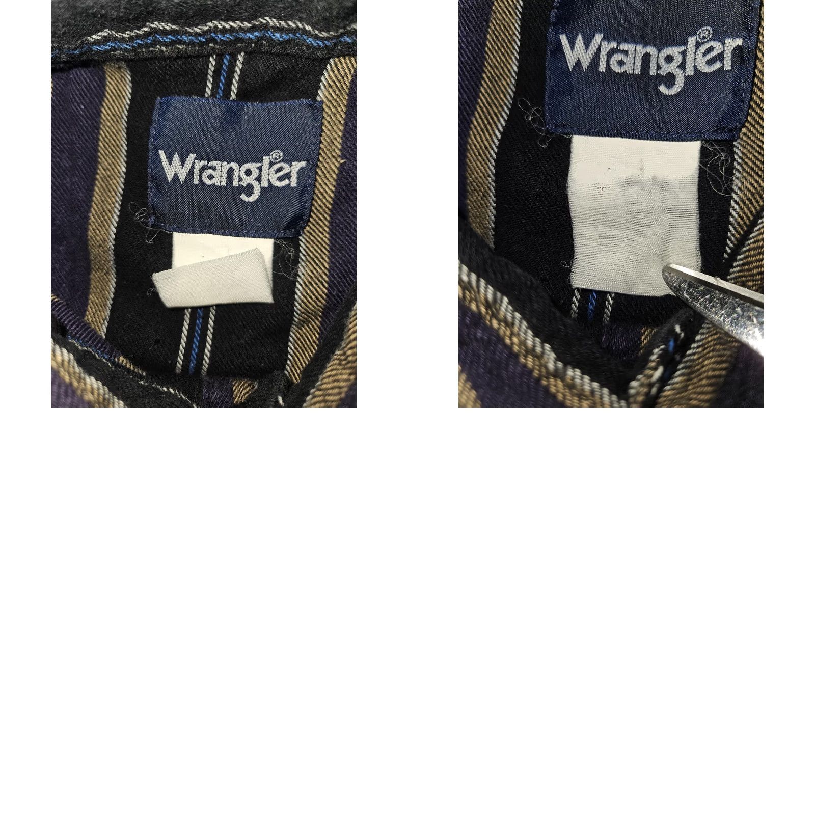 Wrangler VINTAGE Wrangler Shirt Mens XL Black Purple Striped Western Pearl Snap Shirt Size US XXL / EU 58 / 5 - 8 Thumbnail