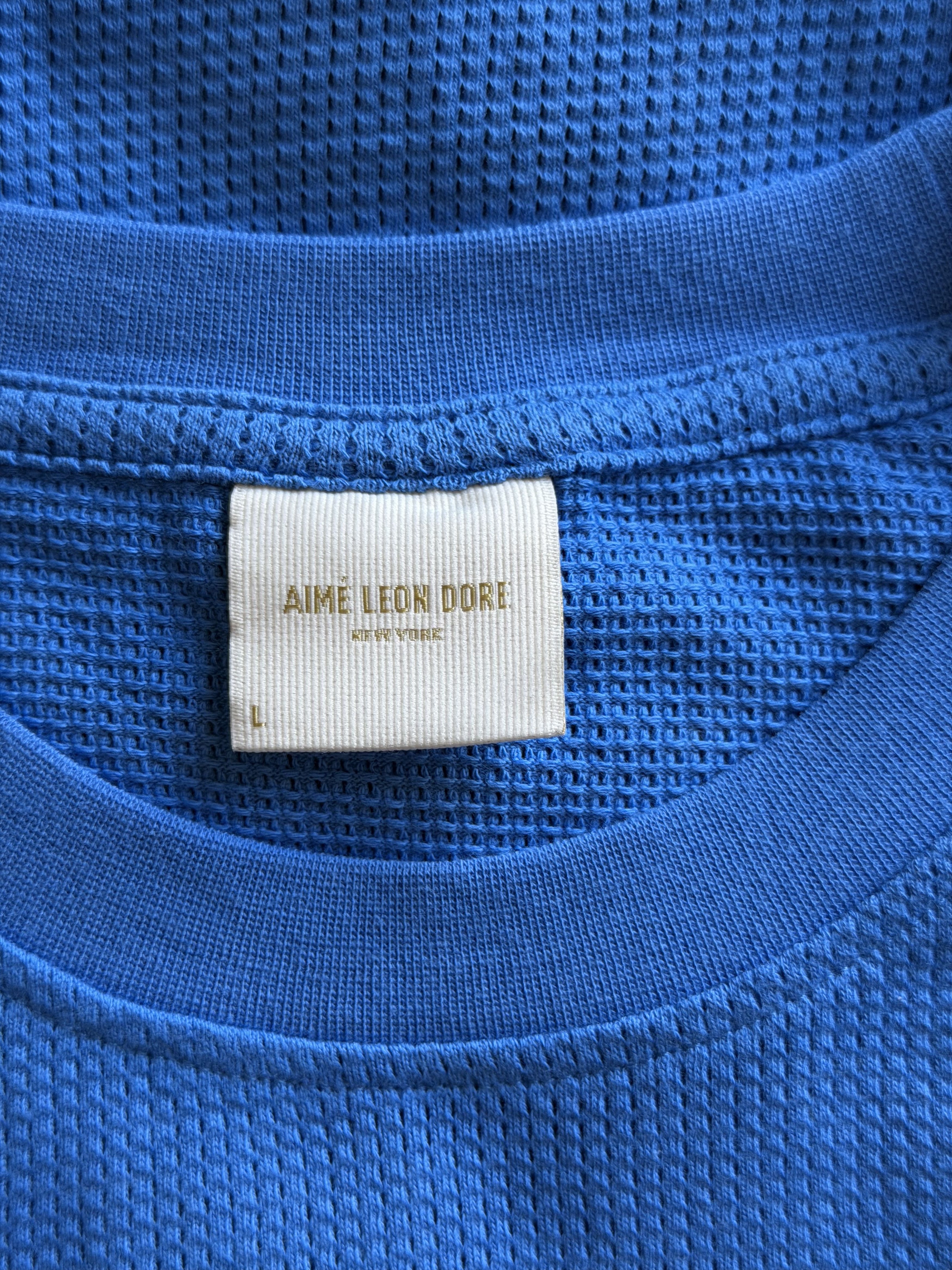 Aime Leon Dore Aime Leon Dore Mesh Wave Running Long Sleeve Top in Blue Size US L / EU 52-54 / 3 - 8 Thumbnail