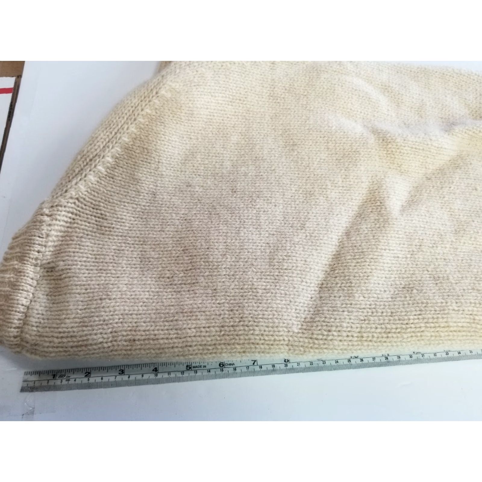 Vintage VINTAGE Thornton Bay Sweater Knit Wool Beige L Men Pullover Crew Neck Geometric 100% Wool Made In Hong Kong Regular Size Large Size US L / EU 52-54 / 3 - 5 Thumbnail