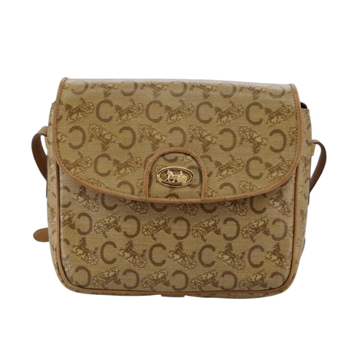 Celine CELINE C Sulky Shoulder Bag Pvc Beige Gold Size ONE SIZE - 2 Thumbnail