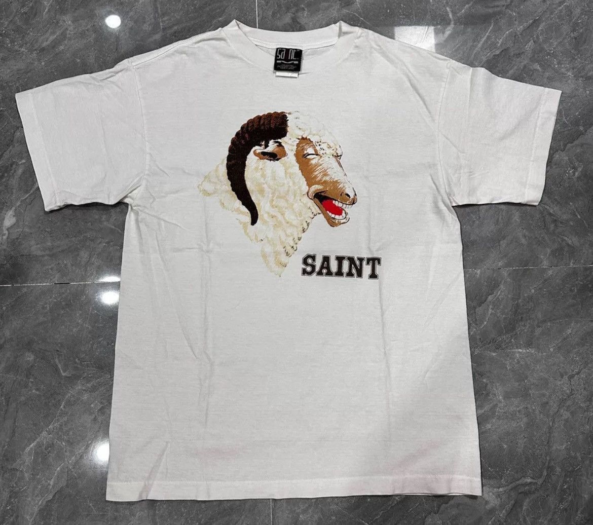 Saint Michael Saint Michael White Goat Sheep Short Sleeve - DMC Size US M / EU 48-50 / 2 - 1 Thumbnail