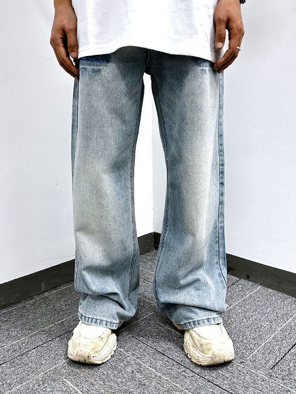 Vintage Vintage distressed washed straight leg simple casual jeans Size US 32 / EU 48 - 2 Thumbnail