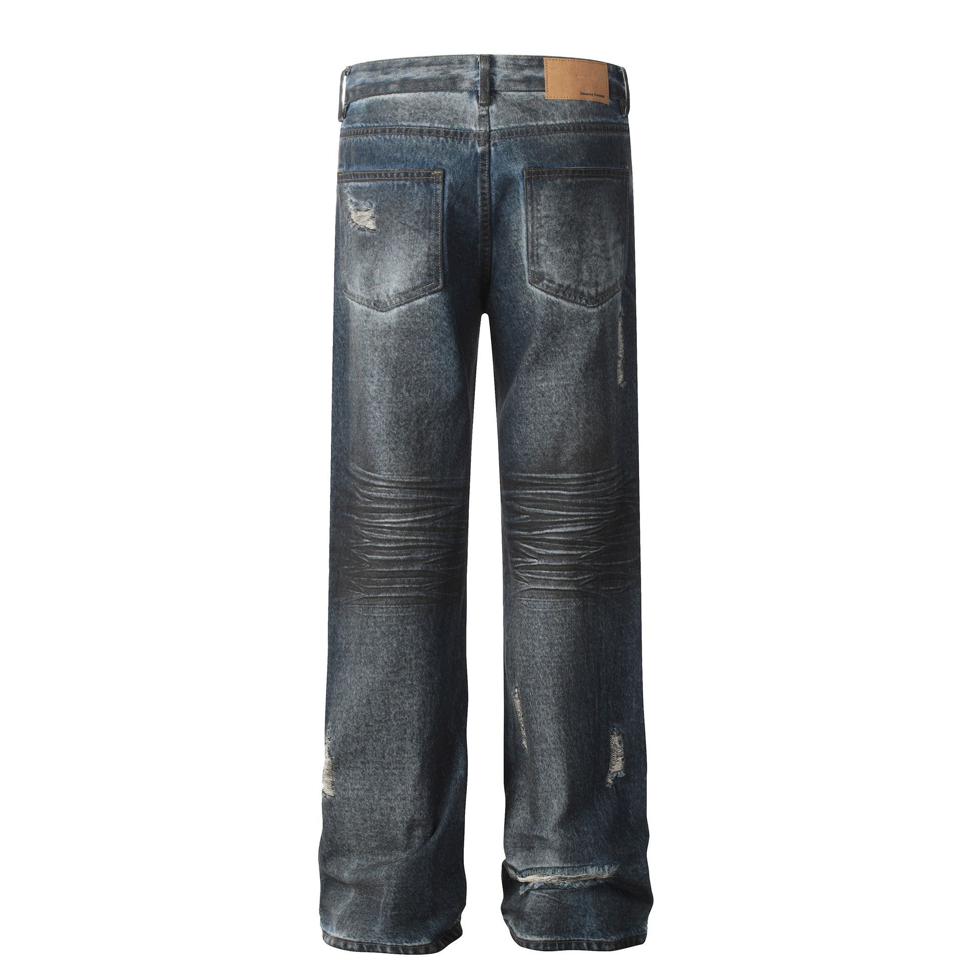 Japanese Brand × Jean Loose washed distressed straight casual jeans Size US 32 / EU 48 - 3 Thumbnail