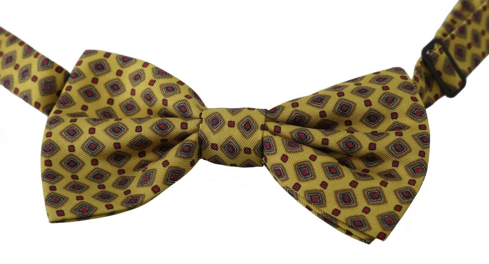 Dolce & Gabbana Elegant Yellow Silk Bow Men's Tie Size ONE SIZE - 1 Thumbnail