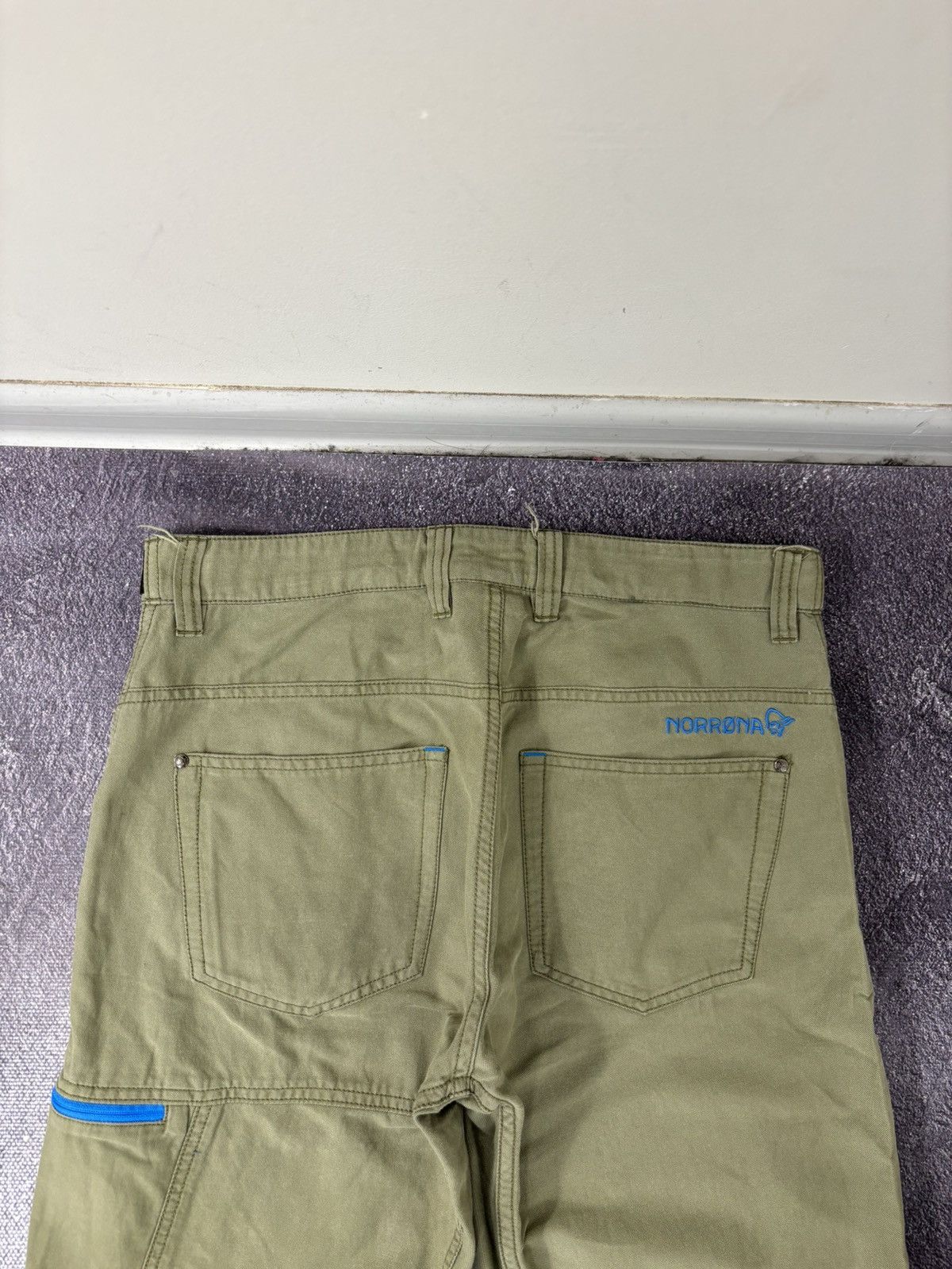 Norrona Norrona Men’s Falketind Olive Green Outdoor Cotton Shorts Size US 30 / EU 46 - 20 Thumbnail