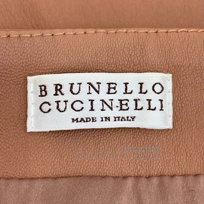 Brunello Cucinelli Brunello Cucinelli Brown leather casual half-skirt Size 26" / US 2 / IT 38 - 5 Thumbnail