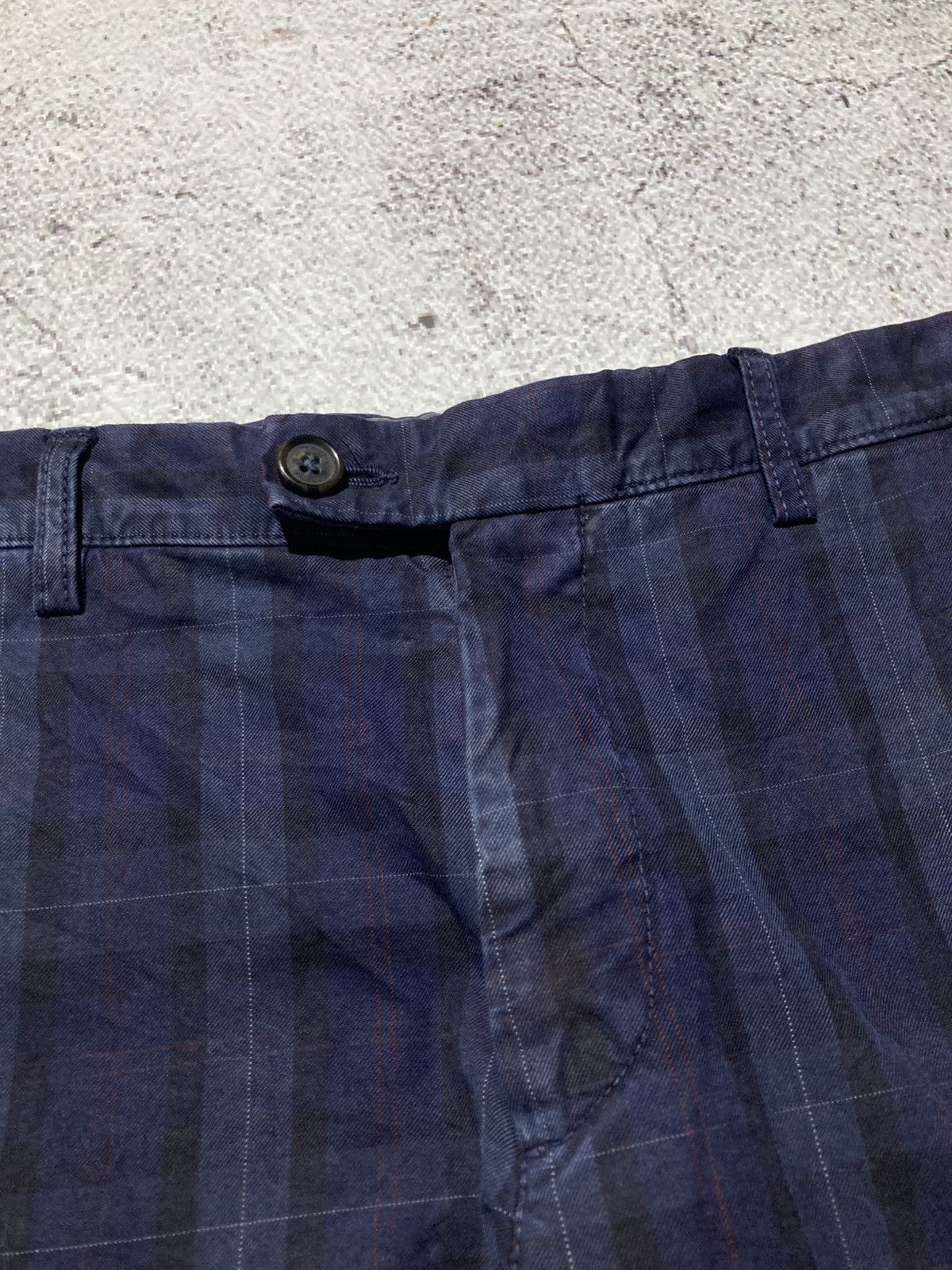Etro 🇮🇹 Etro Made In Italy Casual Tartan Plaid Pants Luxury Size US 30 / EU 46 - 7 Thumbnail